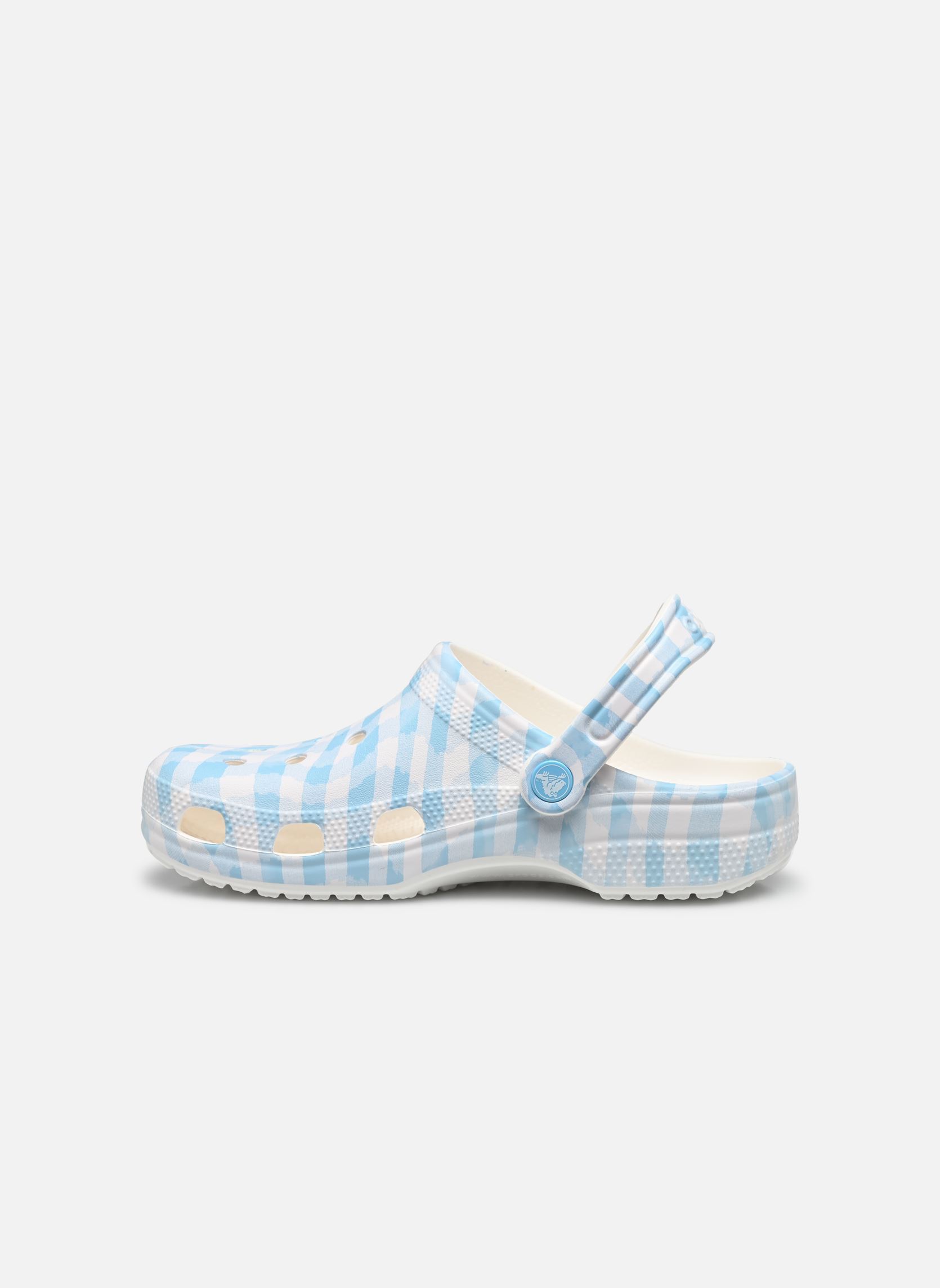Mules et sabots Classic Gingham Clog femme multicolore Crocs Mules et sabots Classic Gingham Clog femme multicolore White/blue
