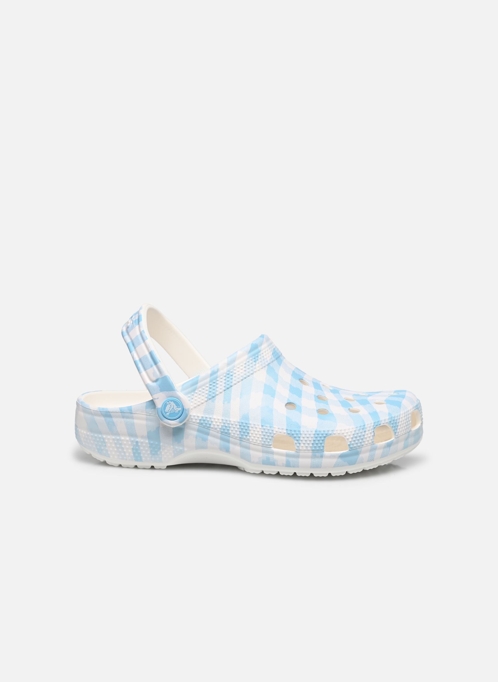 Mules et sabots Classic Gingham Clog femme multicolore Crocs Mules et sabots Classic Gingham Clog femme multicolore White/blue