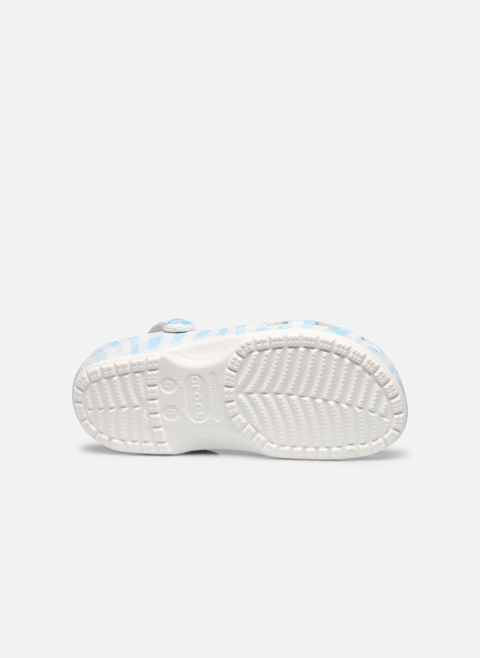 Mules et sabots Classic Gingham Clog femme multicolore Crocs Mules et sabots Classic Gingham Clog femme multicolore White/blue