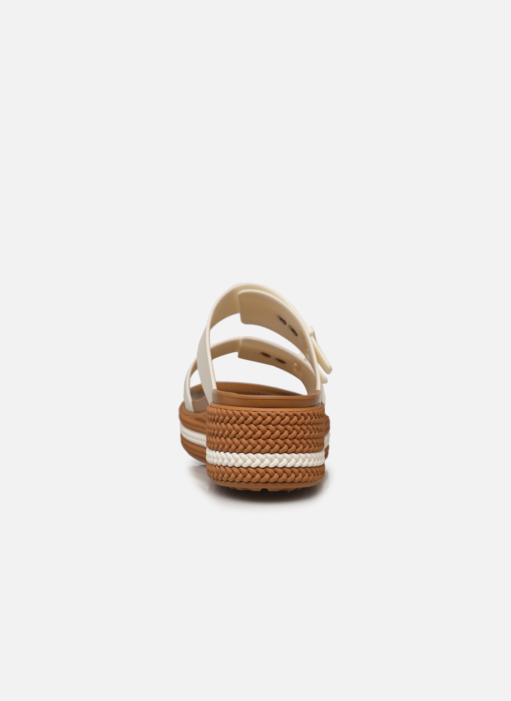 Sandales compensées et plateformes Brooklyn Woven Buckle femme blanc Crocs Sandales compensées et plateformes Brooklyn Woven Buckle femme blanc Chalk