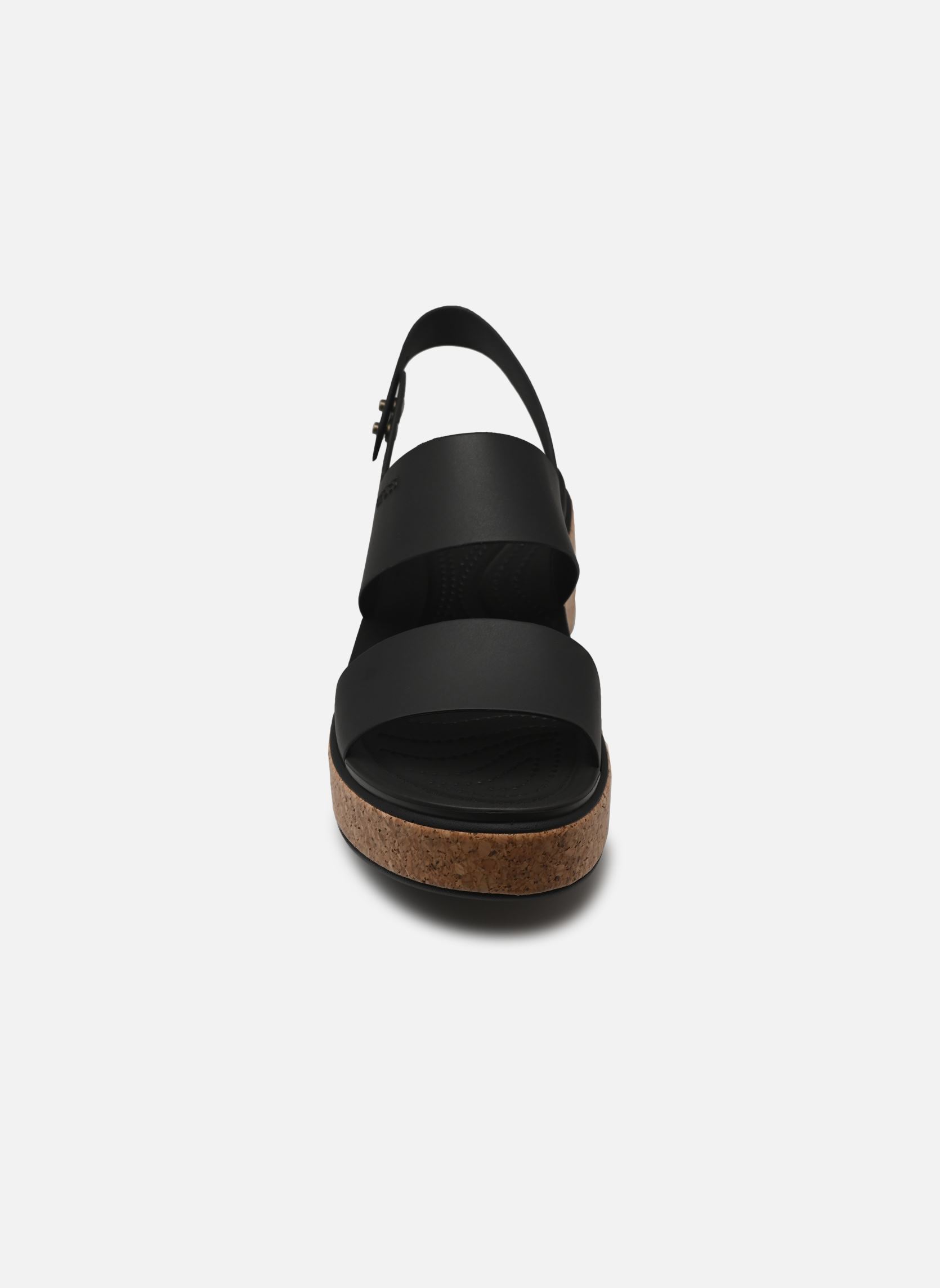 Keil- und Plateausandalen Brooklyn Cork Low Wedge damen schwarz Crocs Keil- und Plateausandalen Brooklyn Cork Low Wedge damen schwarz Black/black