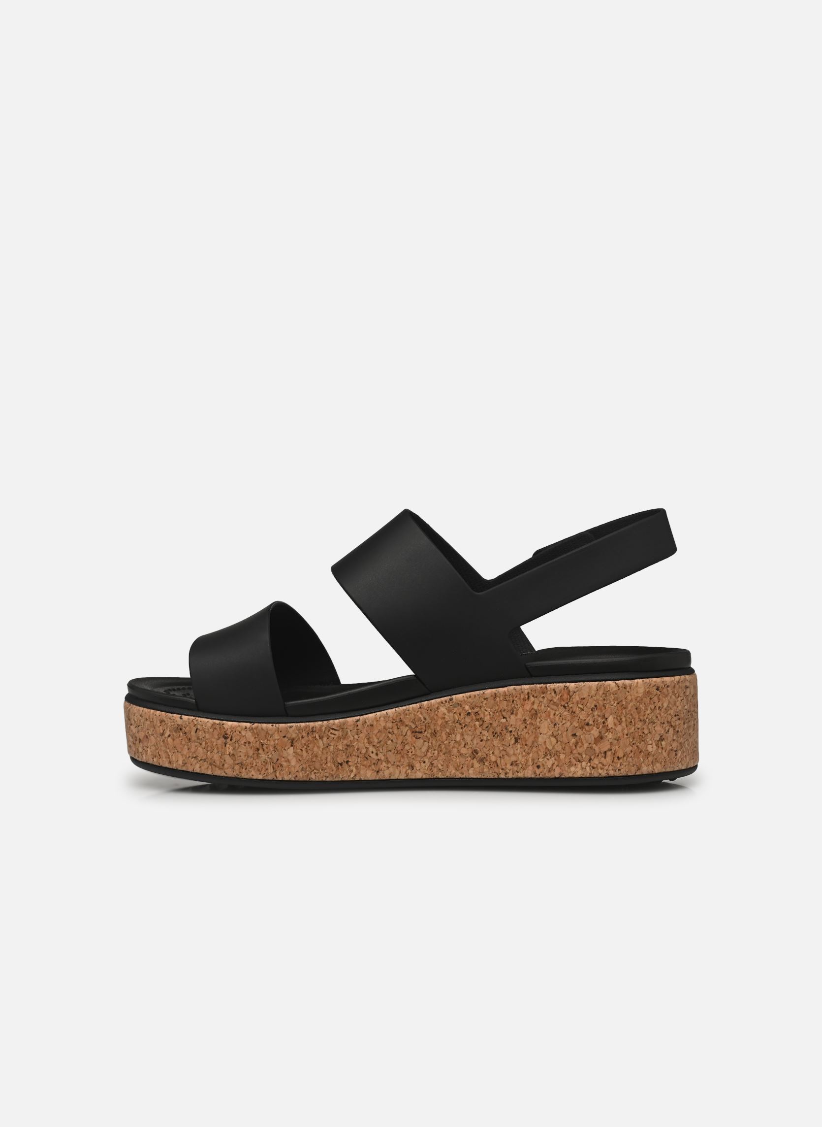 Keil- und Plateausandalen Brooklyn Cork Low Wedge damen schwarz Crocs Keil- und Plateausandalen Brooklyn Cork Low Wedge damen schwarz Black/black