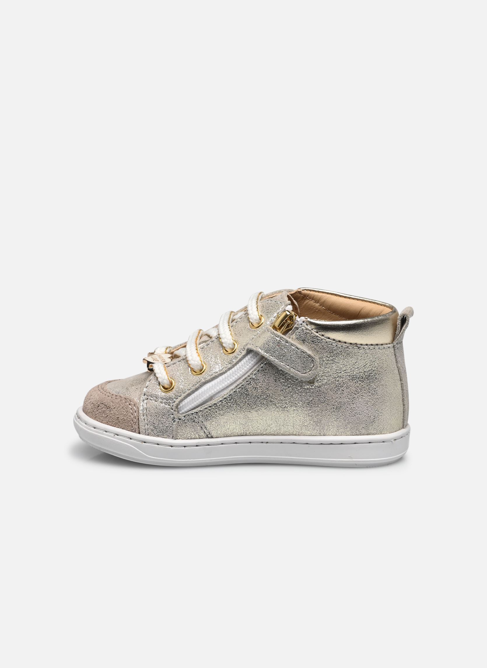Chaussures premiers pas BOUBA BABE fille blanc Shoo Pom Chaussures premiers pas BOUBA BABE fille blanc WHITE-PLATINE