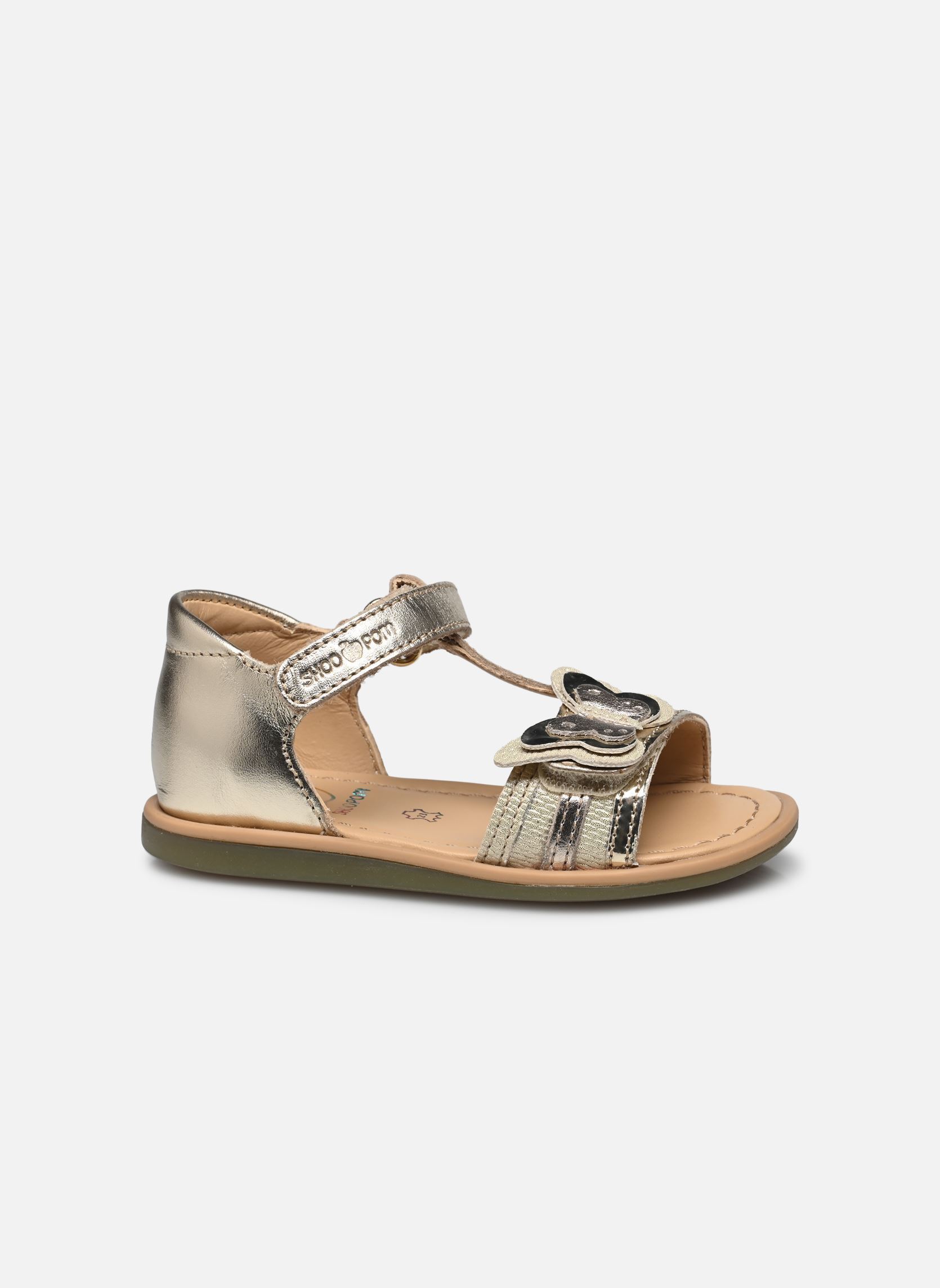 Sandales TITY FLY fille or et bronze Shoo Pom Sandales TITY FLY fille or et bronze PLATINE