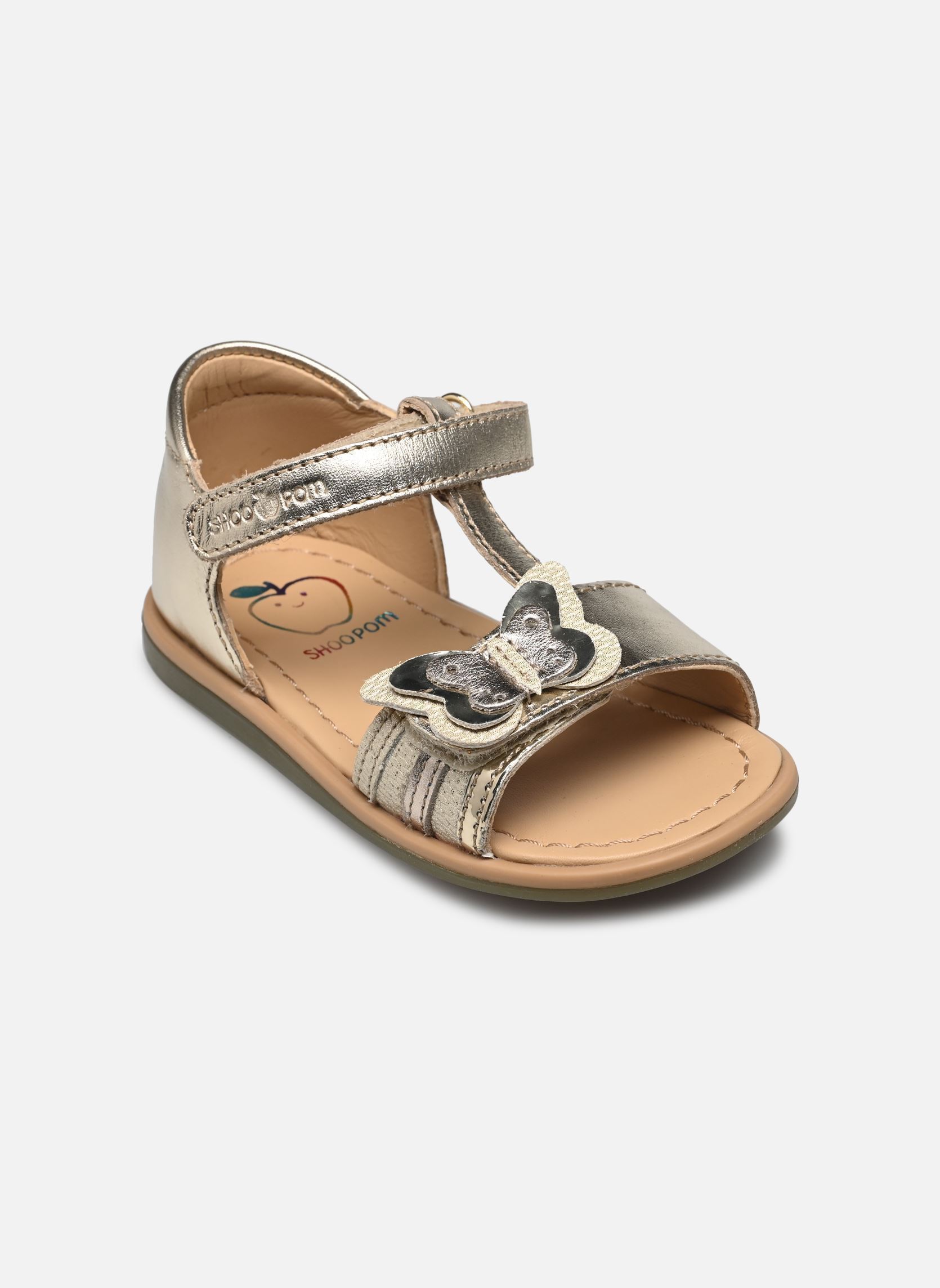 Sandales TITY FLY fille or et bronze Shoo Pom Sandales TITY FLY fille or et bronze PLATINE