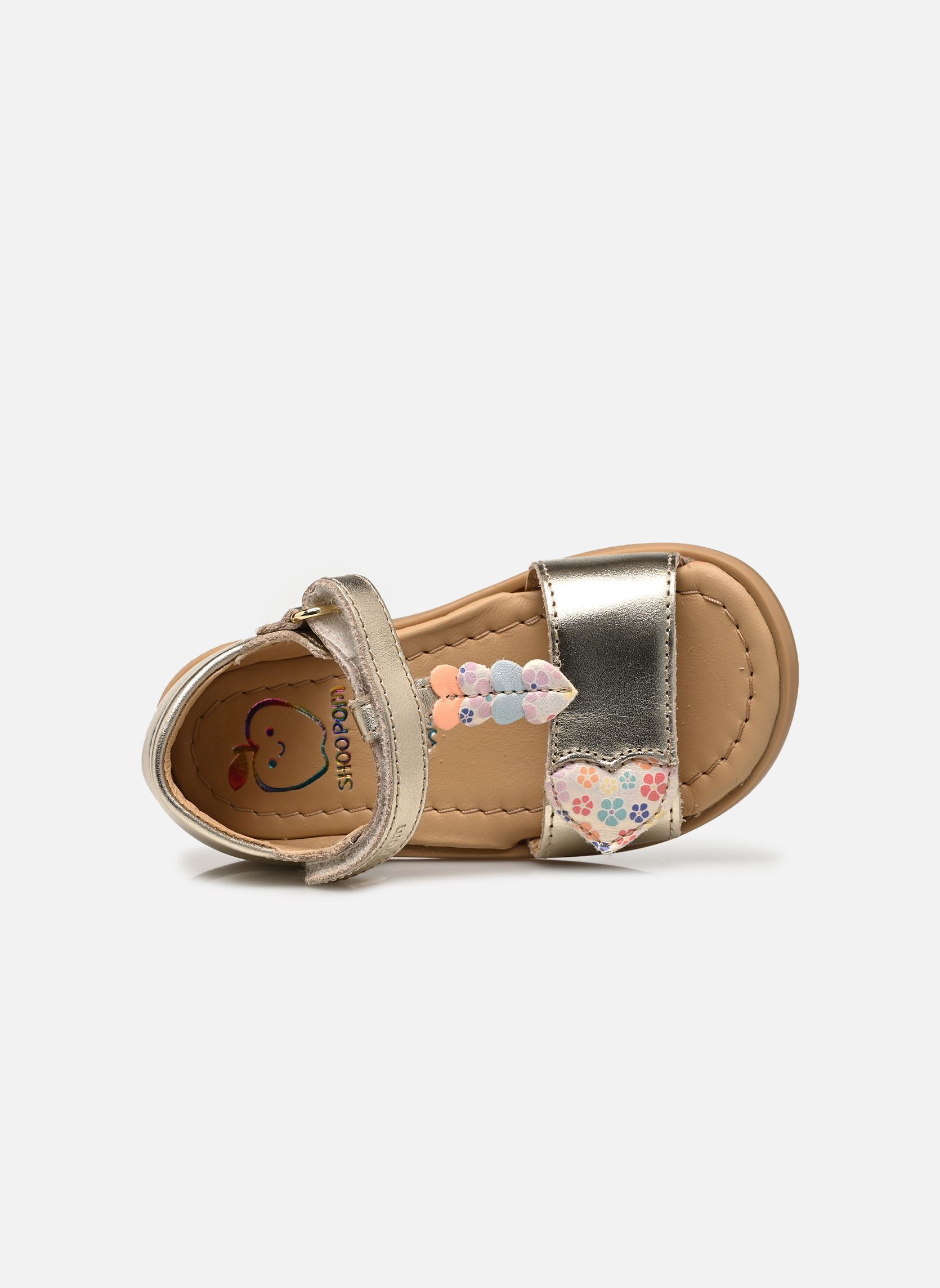 Sandalen TITY XOXO mädchen gold und bronze Shoo Pom Sandalen TITY XOXO mädchen gold und bronze PLATINA-MULTI