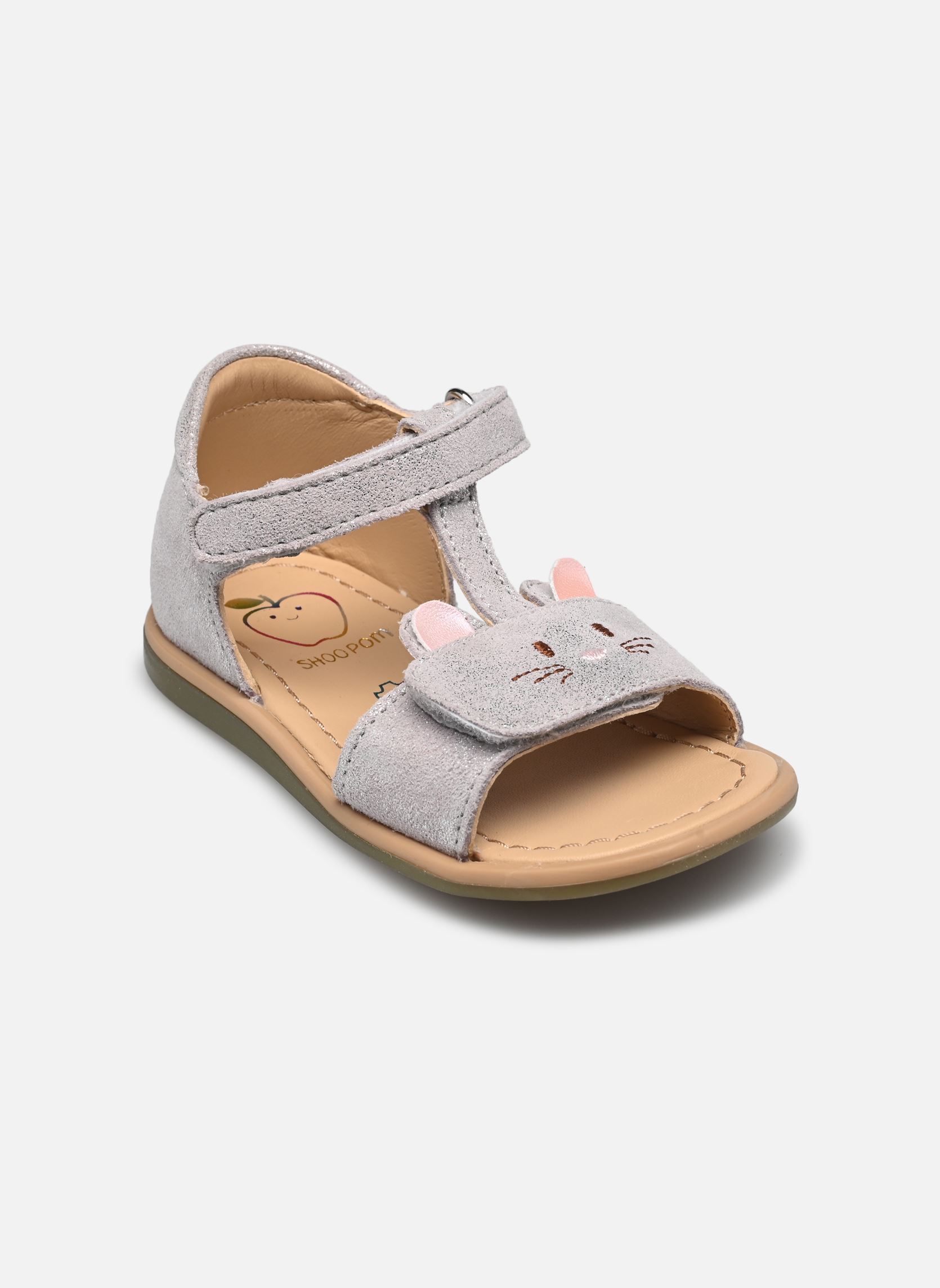 Sandalen TITY MOUSSE mädchen silber Shoo Pom Sandalen TITY MOUSSE mädchen silber ICE SILVER