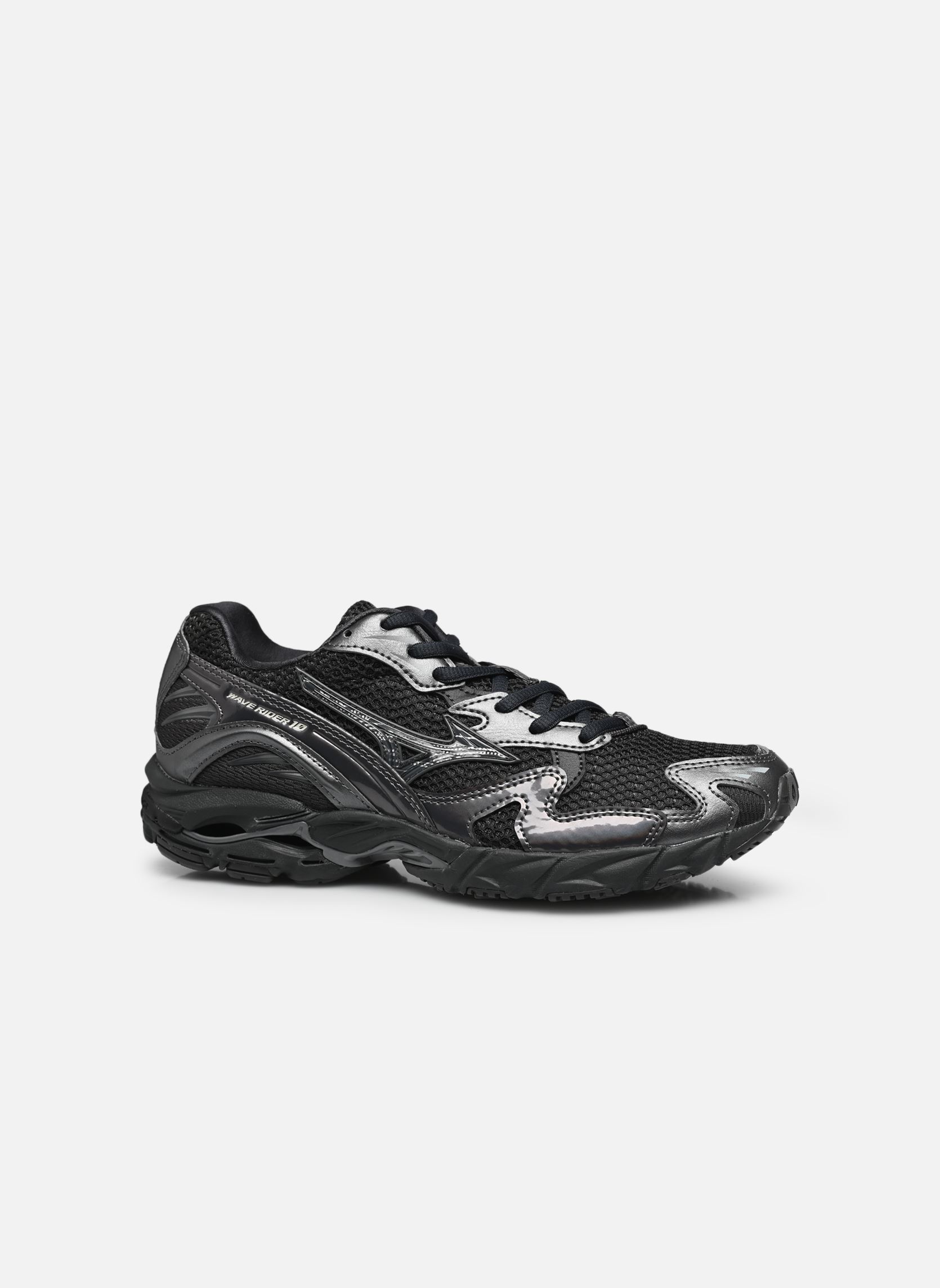 Baskets de sport Wave Rider 10 sport noir Mizuno Baskets de sport Wave Rider 10 sport noir BLACKSAND/BLACKSAND/METALLICGR
