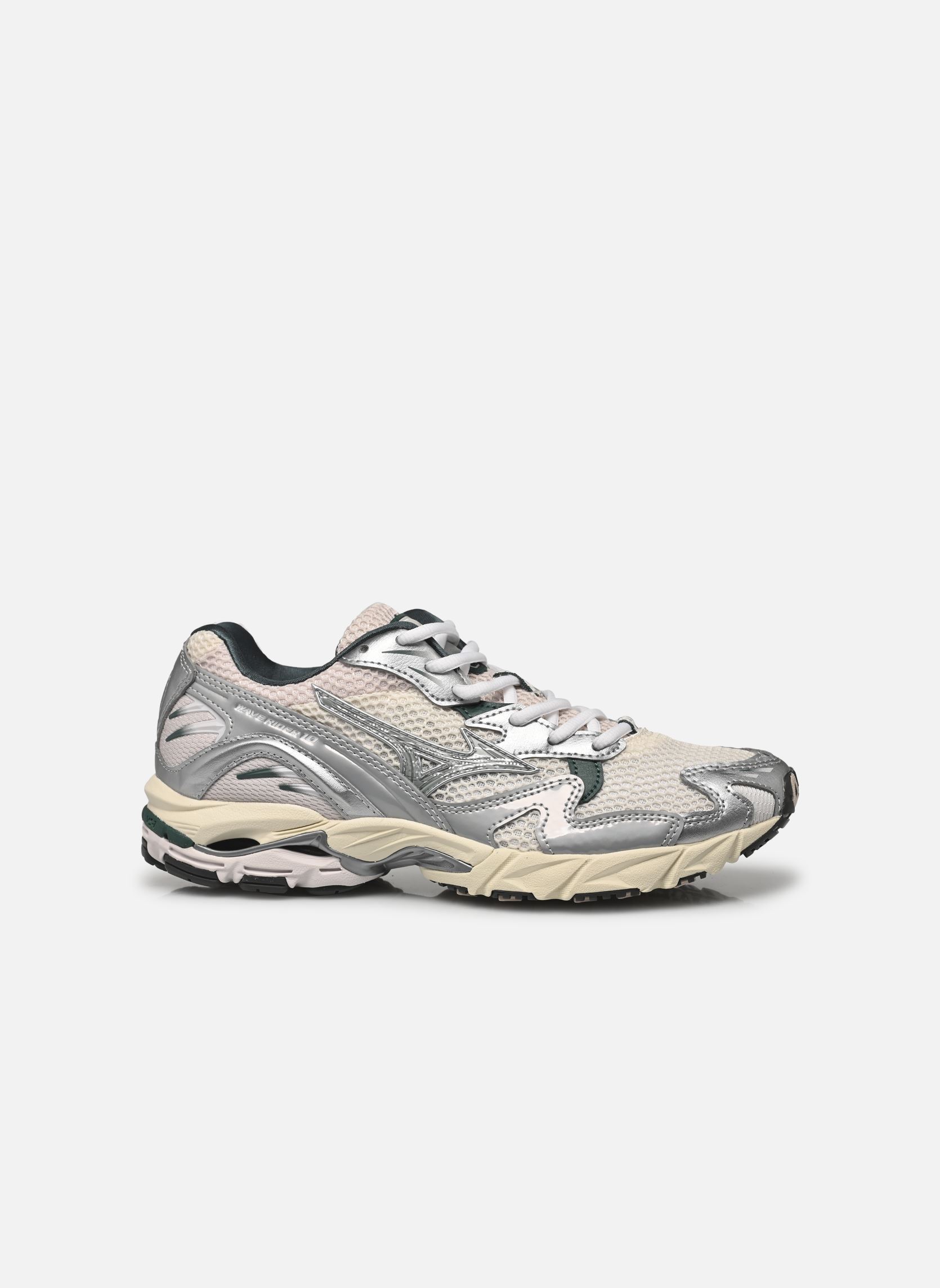 Baskets de sport Wave Rider 10 sport blanc Mizuno Baskets de sport Wave Rider 10 sport blanc SNOW WHITE/SLATE/BISTRO GREEN