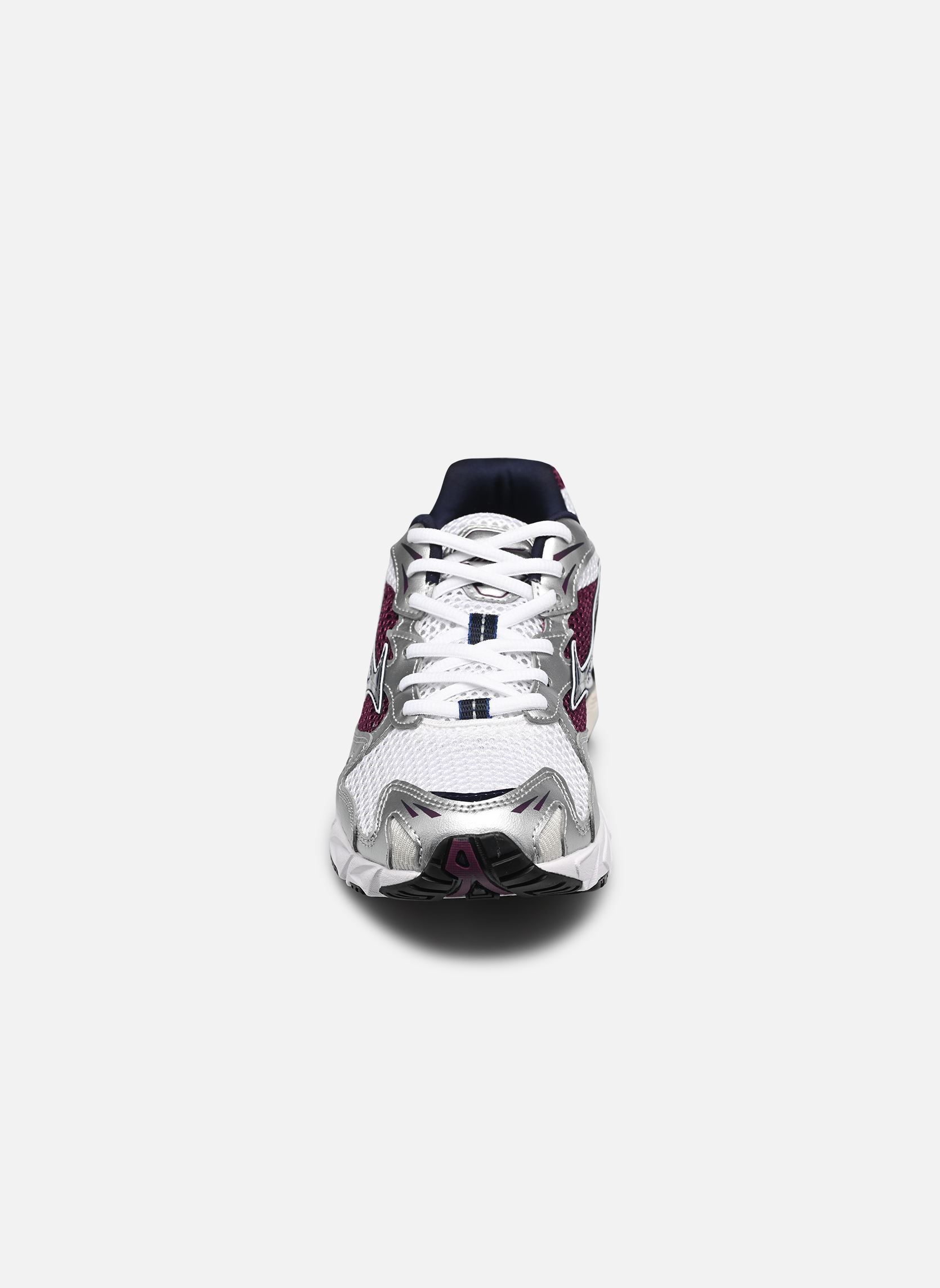 Niedrige Sneaker Wave Rider 10 sport weiß Mizuno Niedrige Sneaker Wave Rider 10 sport weiß WHITE/BARITONEBLUE/DARKPURPLE