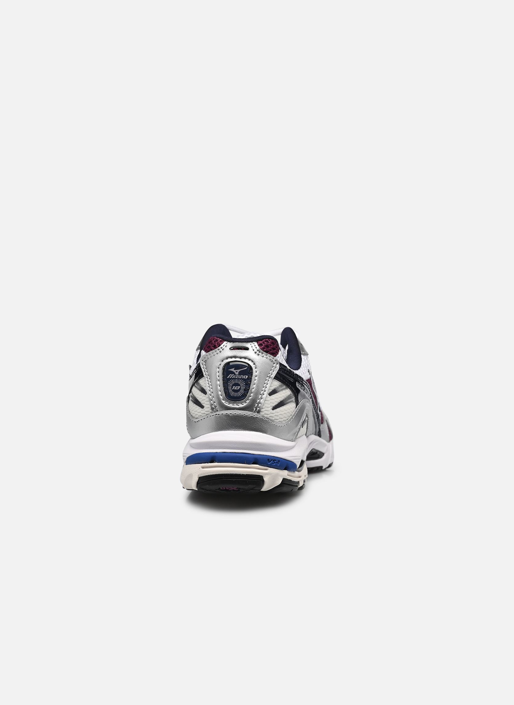 Niedrige Sneaker Wave Rider 10 sport weiß Mizuno Niedrige Sneaker Wave Rider 10 sport weiß WHITE/BARITONEBLUE/DARKPURPLE