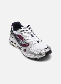 Niedrige Sneaker Wave Rider 10 sport weiß Mizuno Niedrige Sneaker Wave Rider 10 sport weiß WHITE/BARITONEBLUE/DARKPURPLE