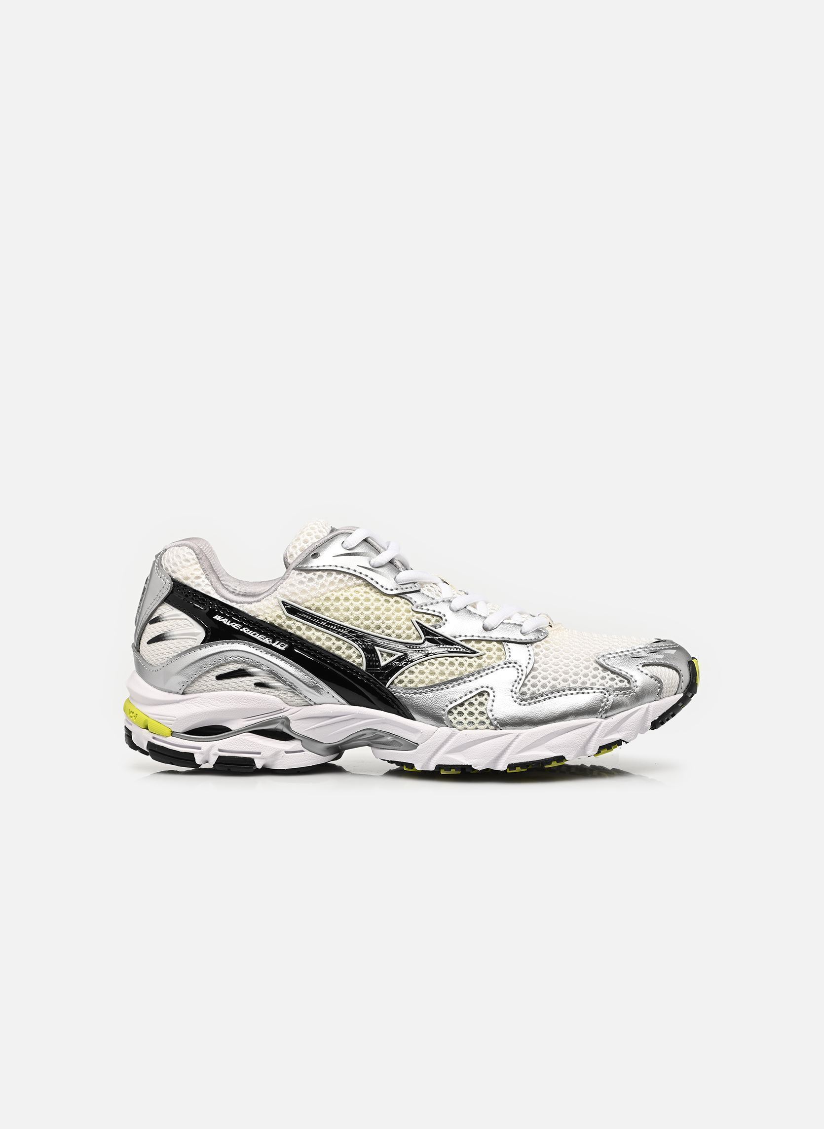 Baskets de sport Wave Rider 10 sport femme blanc Mizuno Baskets de sport Wave Rider 10 sport femme blanc SNOW WHITE/BLACK/SYLVAN GREEN