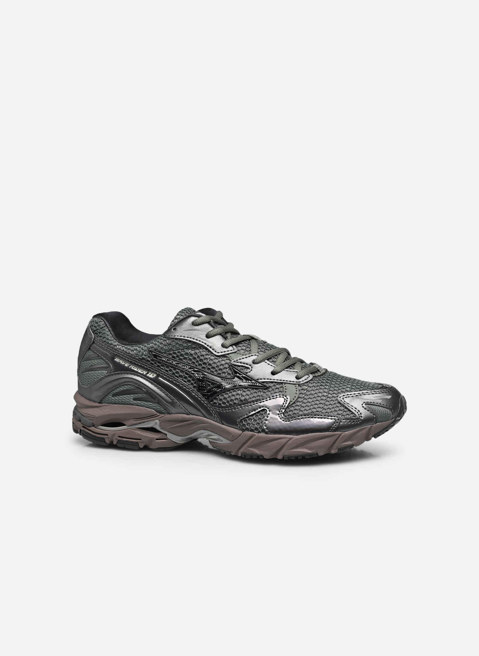 Laufschuhe Wave Rider 10 sport M herren grün Mizuno Laufschuhe Wave Rider 10 sport M herren grün AgaveGreen/BlackSand/MetallicG