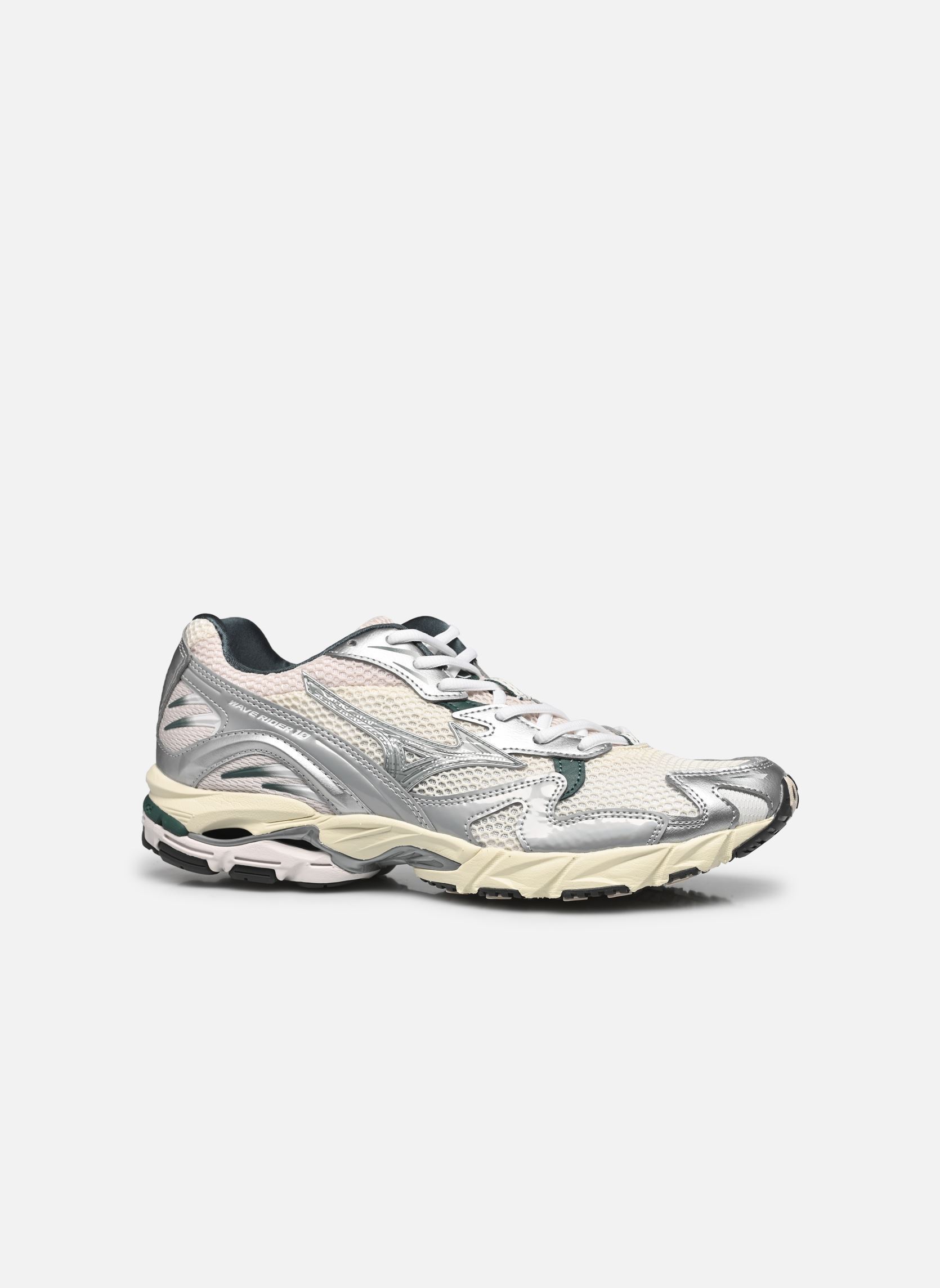 Laufschuhe Wave Rider 10 sport M herren weiß Mizuno Laufschuhe Wave Rider 10 sport M herren weiß SNOW WHITE/SLATE/BISTRO GREEN