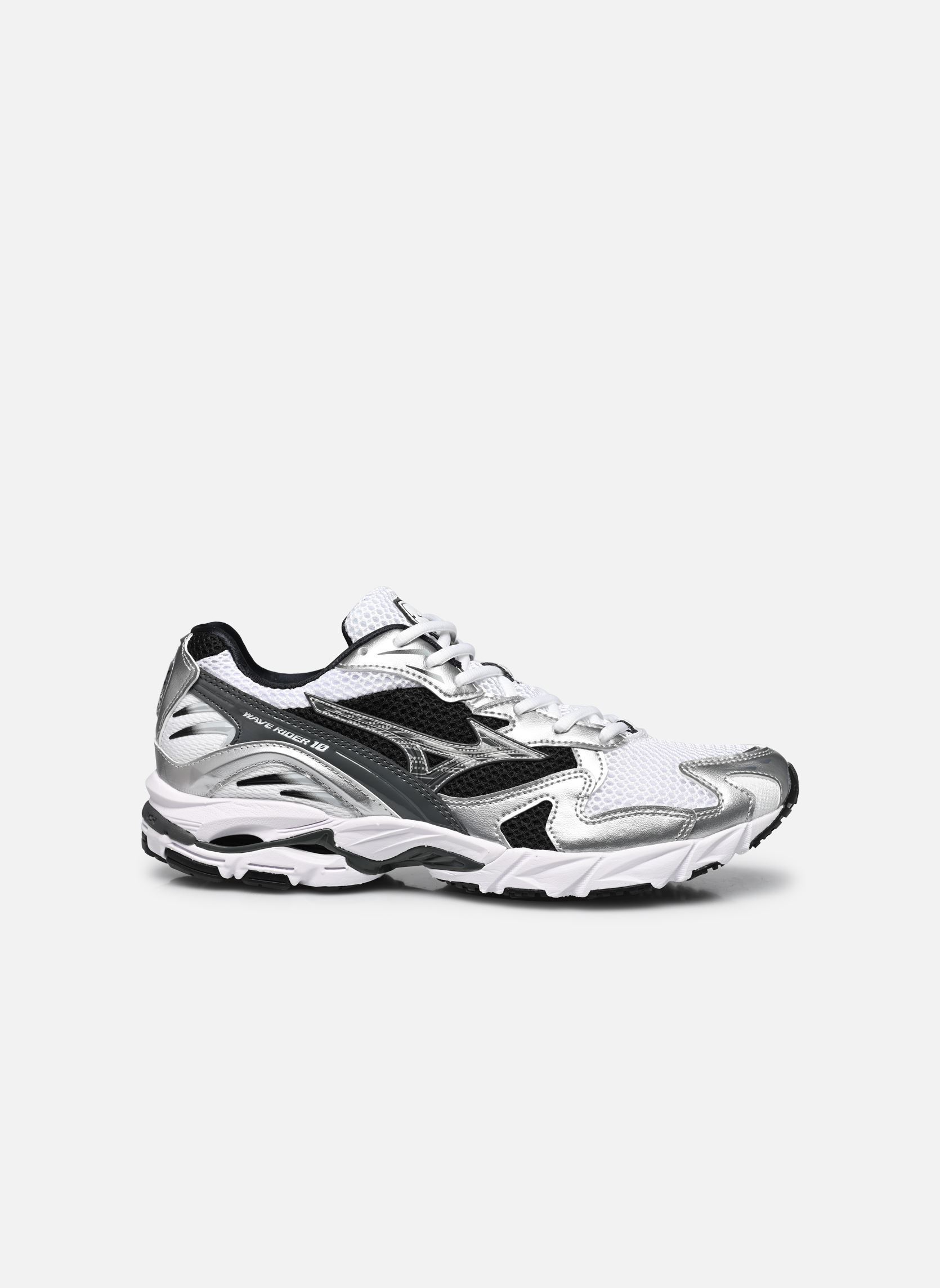 Niedrige Sneaker Wave Rider 10 sport M herren weiß Mizuno Niedrige Sneaker Wave Rider 10 sport M herren weiß WHITE/SILVER/BLACK