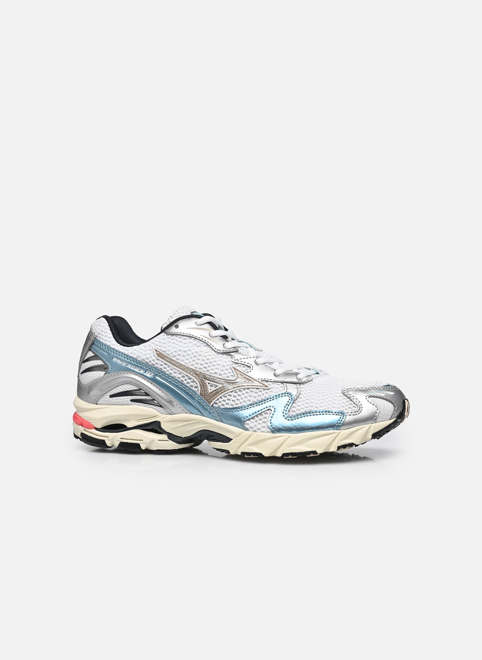 Baskets running Wave Rider 10 sport M homme multicolore Mizuno Baskets running Wave Rider 10 sport M homme multicolore WHITE/VINTAGEKHAKI/REEFWATERS