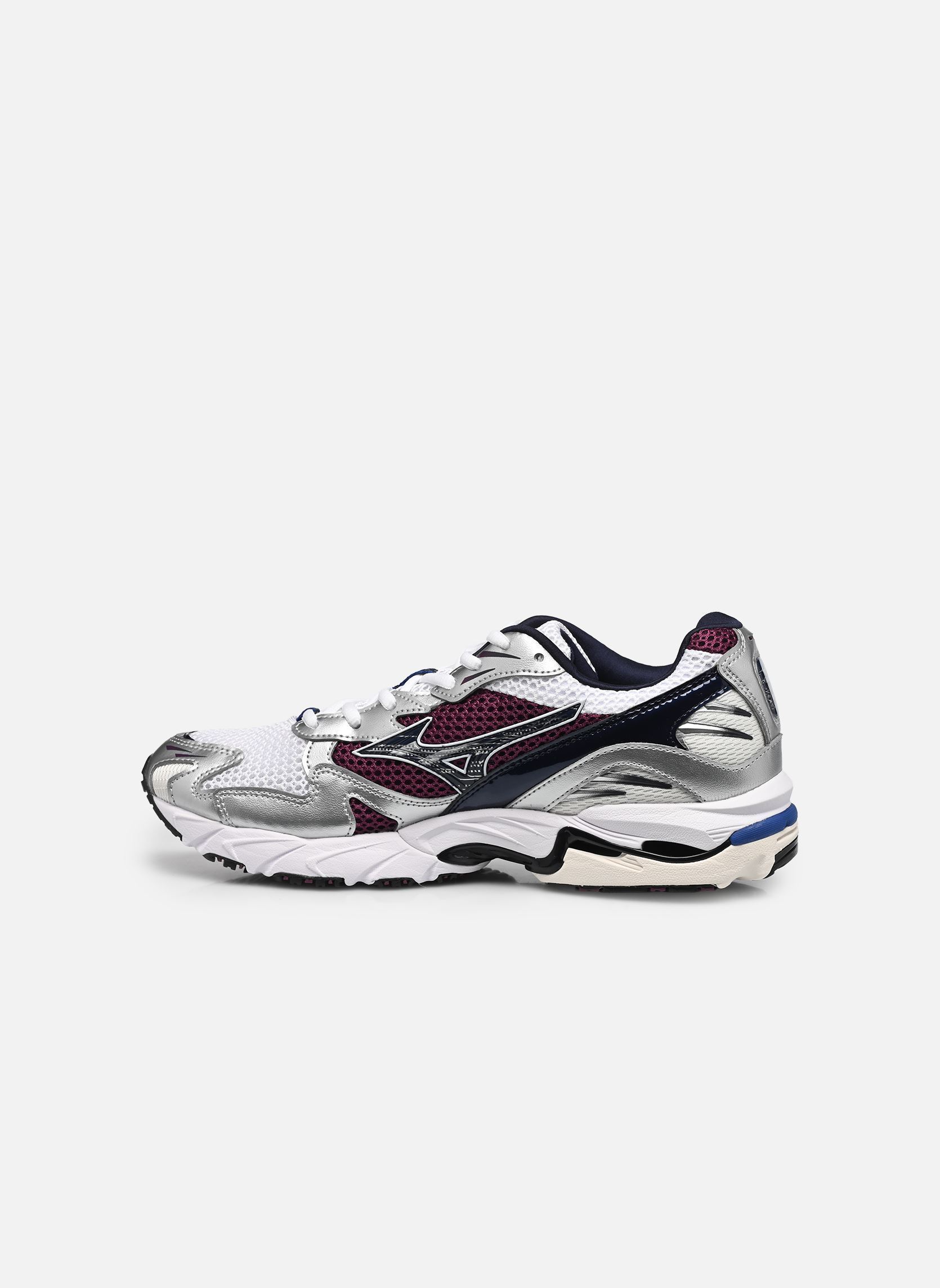 Baskets running Wave Rider 10 sport M homme blanc Mizuno Baskets running Wave Rider 10 sport M homme blanc WHITE/BARITONEBLUE/DARKPURPLE