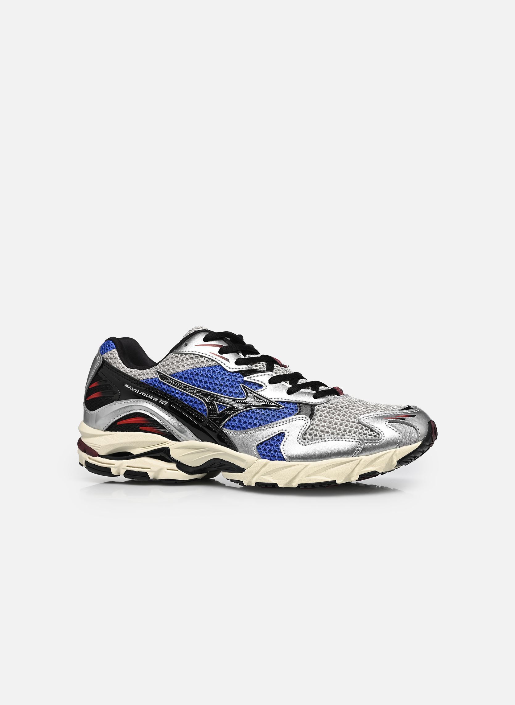 Baskets running Wave Rider 10 sport M homme multicolore Mizuno Baskets running Wave Rider 10 sport M homme multicolore harbor mist/black/dazzling