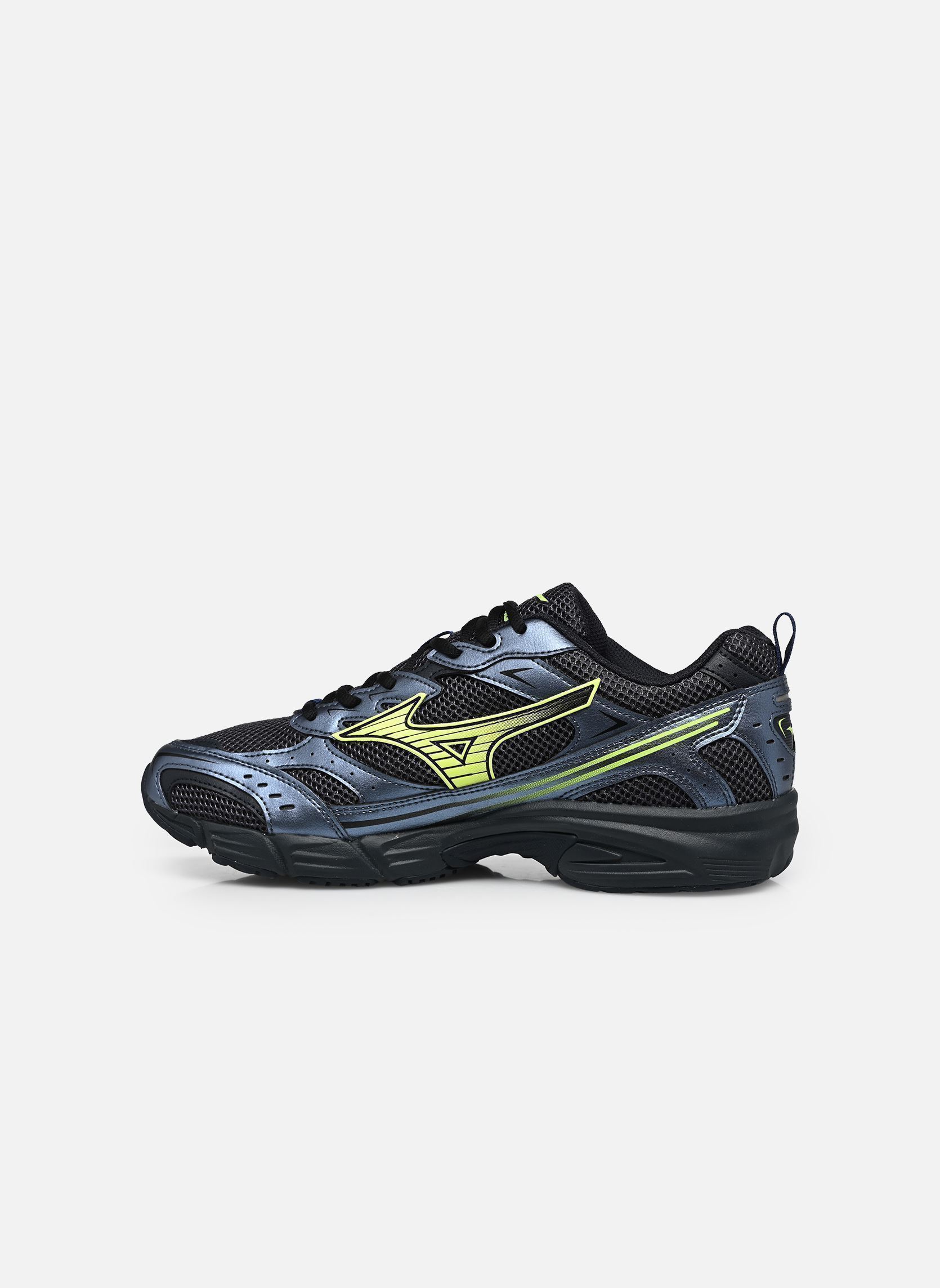 Baskets running MXR sport M homme argent Mizuno Baskets running MXR sport M homme argent INDIA INK/LIGHTNING YELLOW/BLA