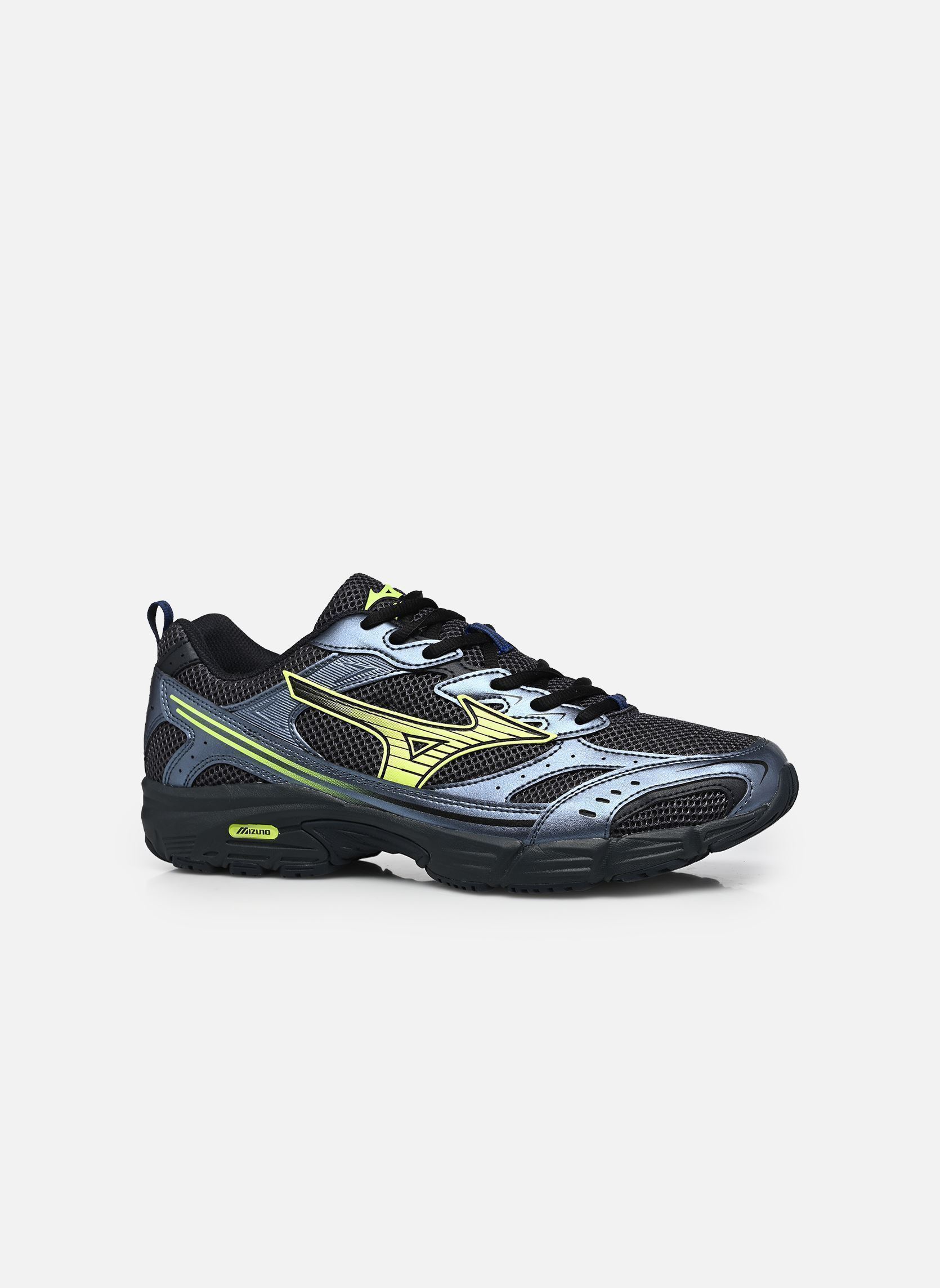 Baskets running MXR sport M homme argent Mizuno Baskets running MXR sport M homme argent INDIA INK/LIGHTNING YELLOW/BLA