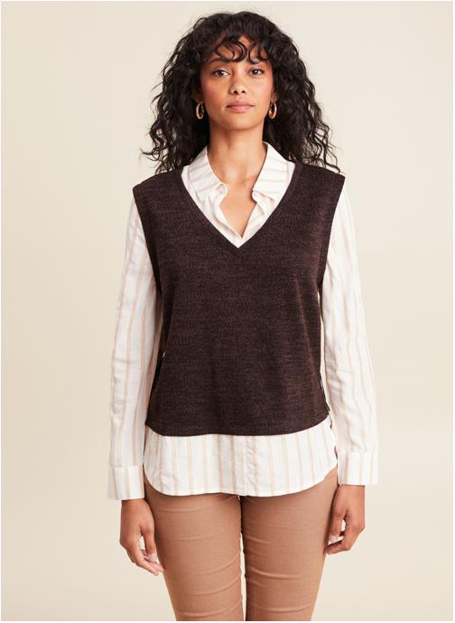 Bréal Pulls TEMACLANEW femme marron