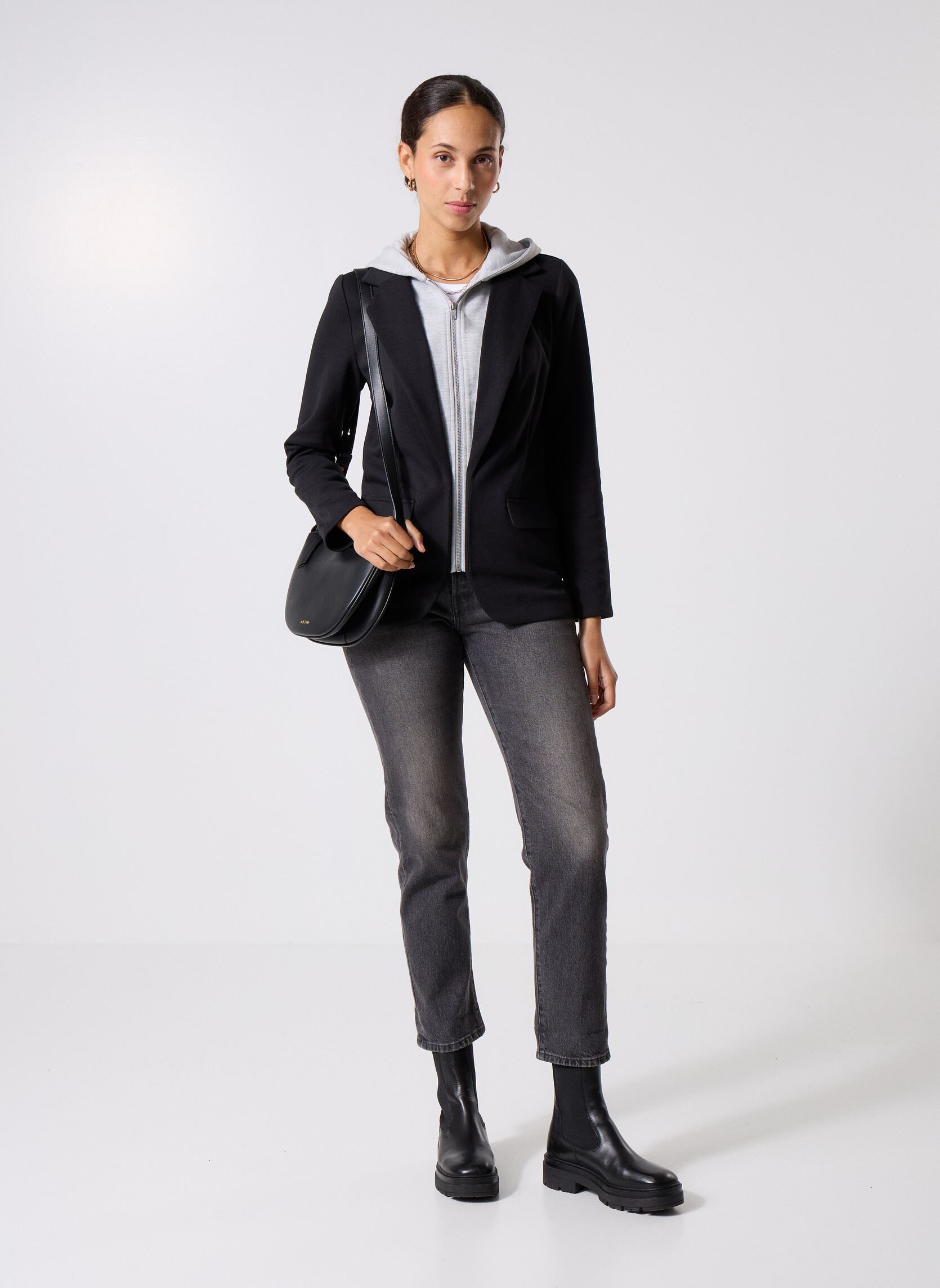 Blazer VEBLAZBIMAT dames zwart MADE BY Blazer VEBLAZBIMAT dames zwart JET BLACK