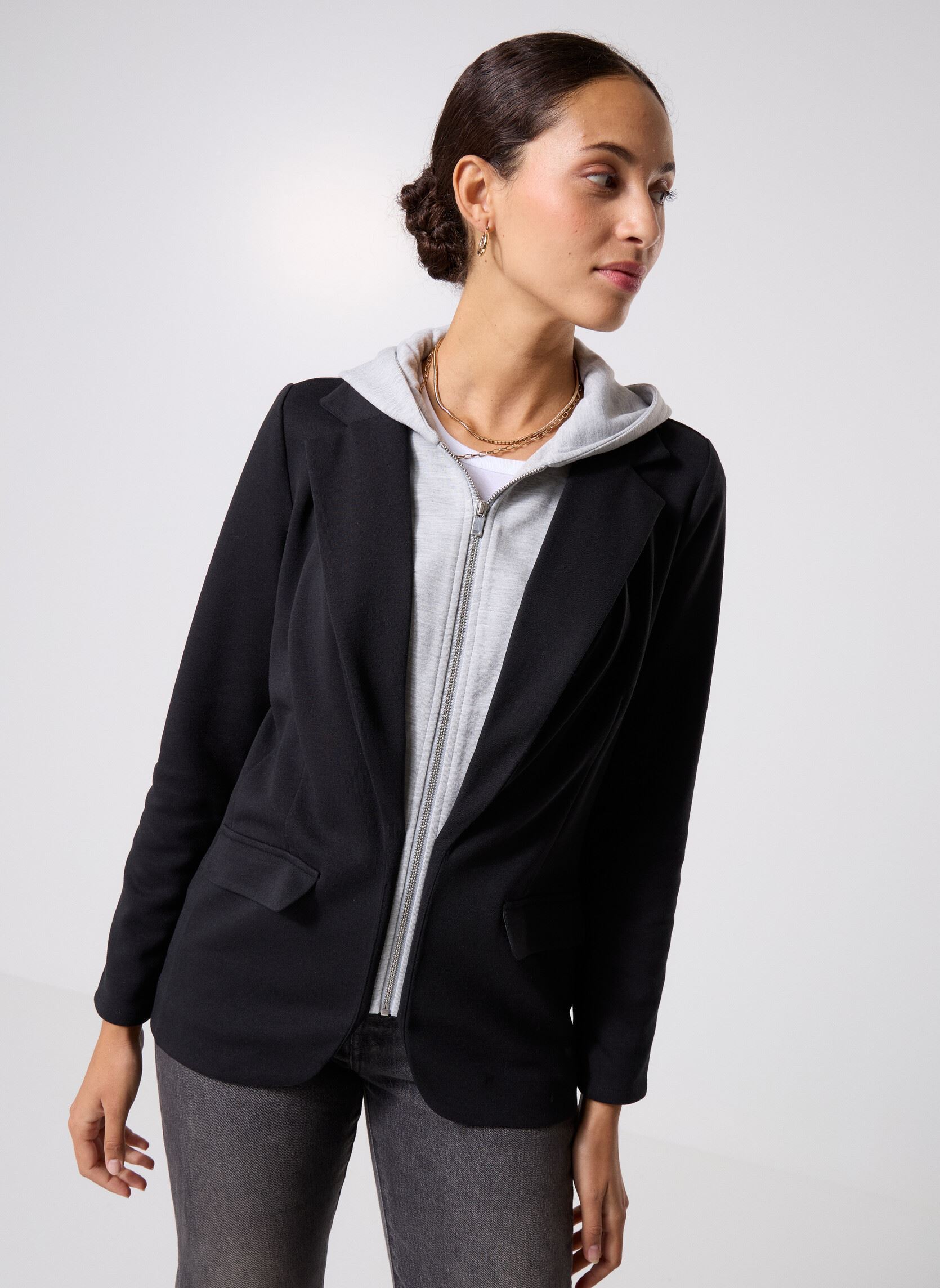 Blazer VEBLAZBIMAT dames zwart MADE BY Blazer VEBLAZBIMAT dames zwart JET BLACK