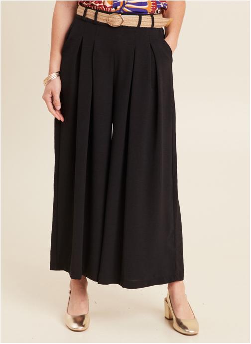 Bréal Pantalons droit PEMALDAM femme noir