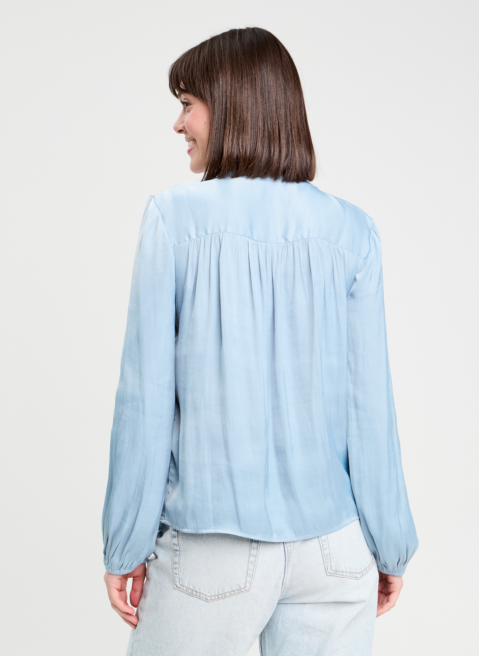 Blouses BLOUSATFOLK femme bleu Cache Cache Blouses BLOUSATFOLK femme bleu Bleu clair