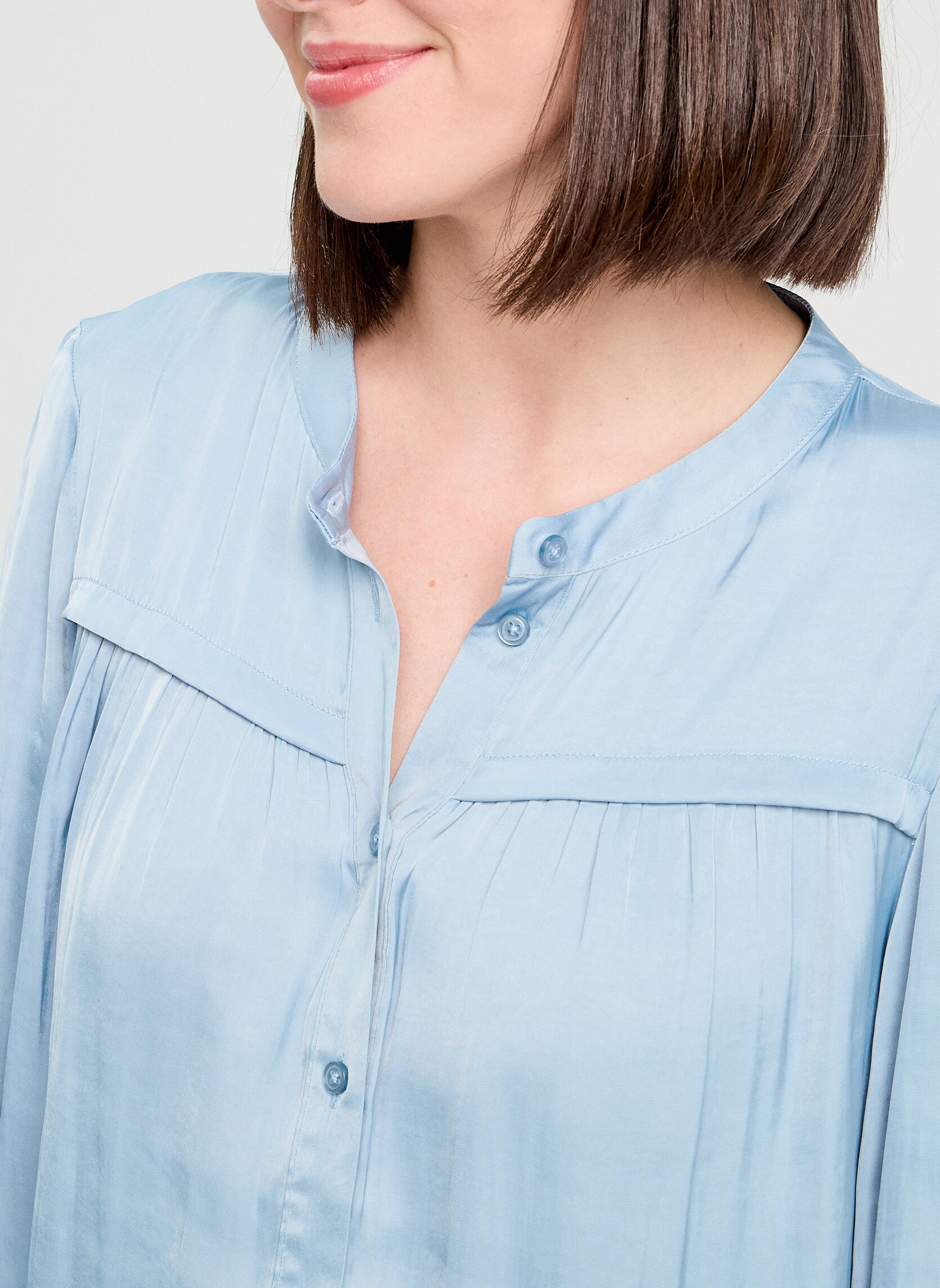Blouses BLOUSATFOLK femme bleu Cache Cache Blouses BLOUSATFOLK femme bleu Bleu clair