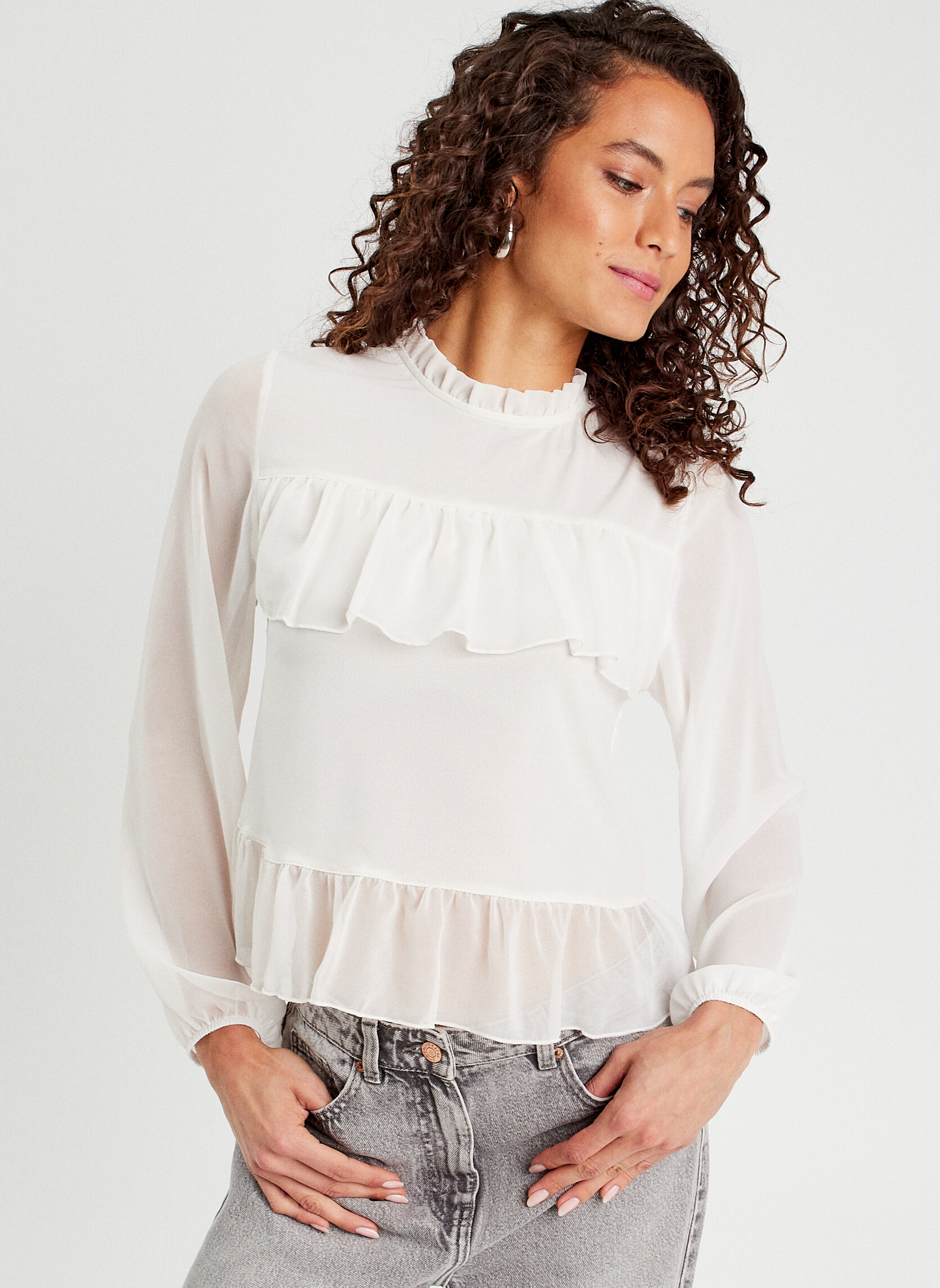 Blouses LBLOULEVEL femme blanc Cache Cache Blouses LBLOULEVEL femme blanc Blanc
