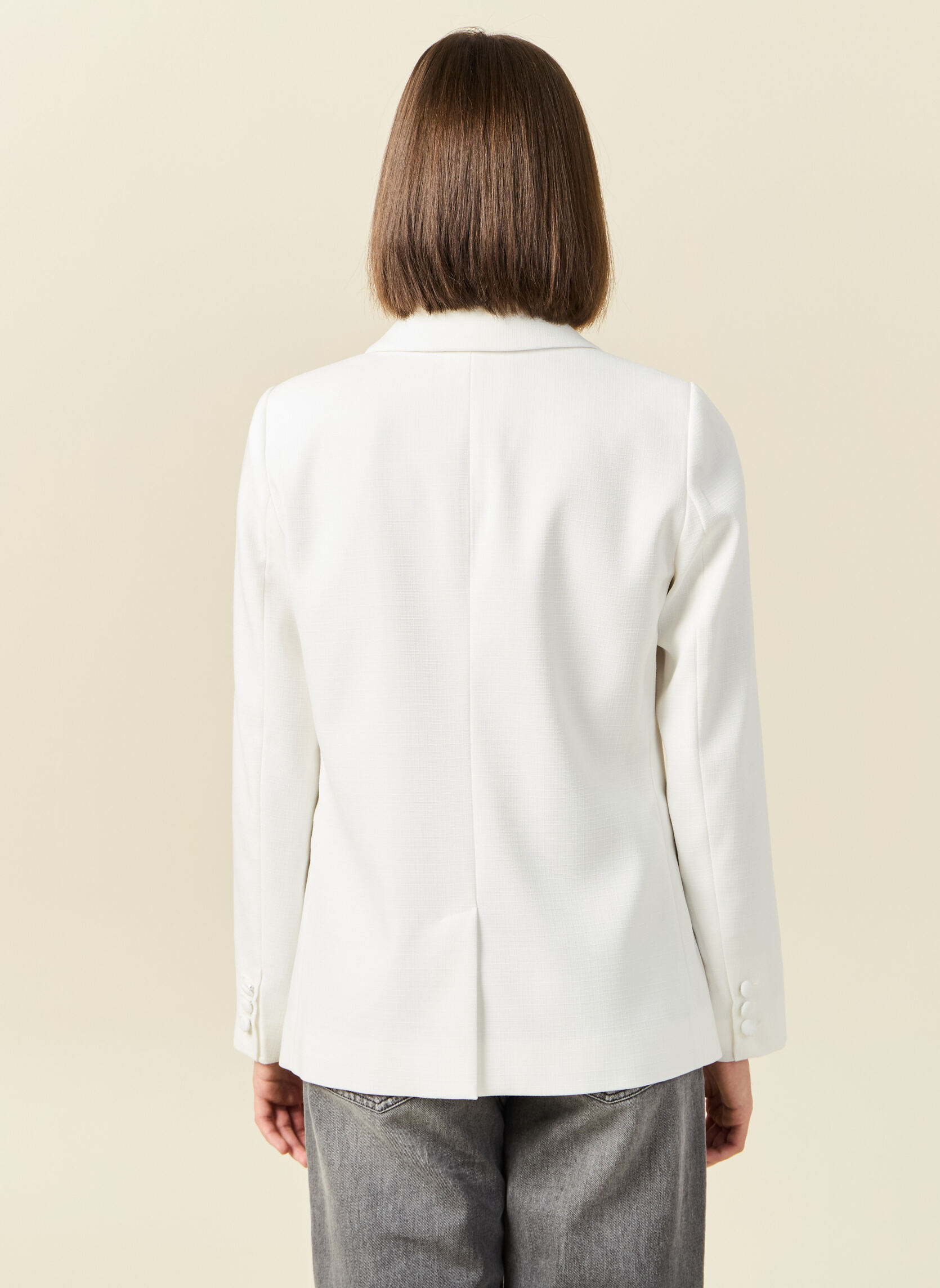 Vestes Vestes courtes - BELLEBLAZF femme blanc Bonobo Vestes Vestes courtes - BELLEBLAZF femme blanc Blanc