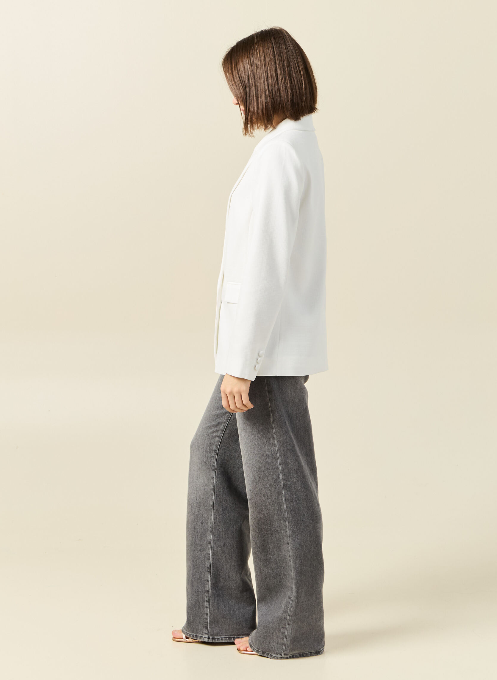 Vestes Vestes courtes - BELLEBLAZF femme blanc Bonobo Vestes Vestes courtes - BELLEBLAZF femme blanc Blanc