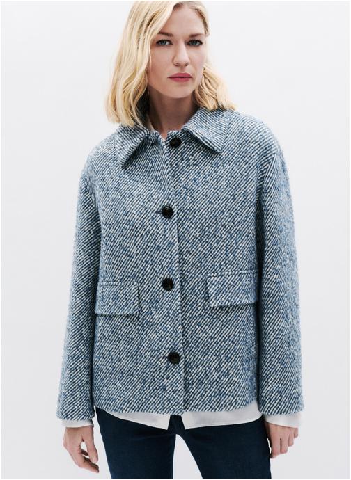 Caroll Manteaux classiques 251G-GALACTICA femme bleu