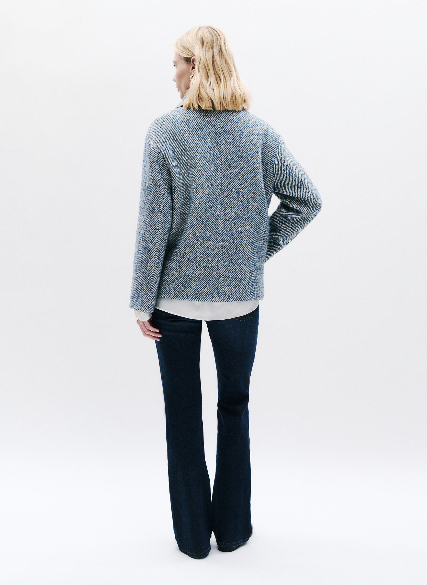 Manteaux classiques 251G-GALACTICA femme bleu Caroll Manteaux classiques 251G-GALACTICA femme bleu Bleu