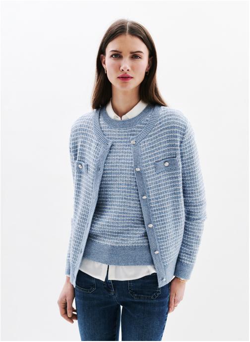Caroll Gilets Gilets - 251K-MLEONIE femme bleu