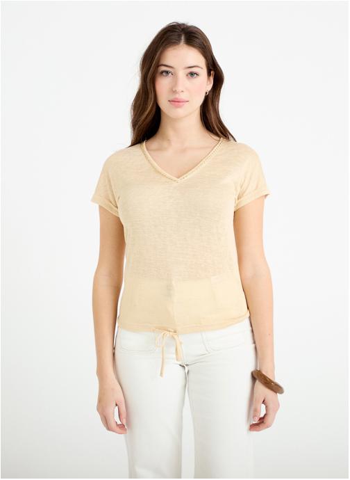 Cache Cache Tee-shirts KLINNOUV femme beige
