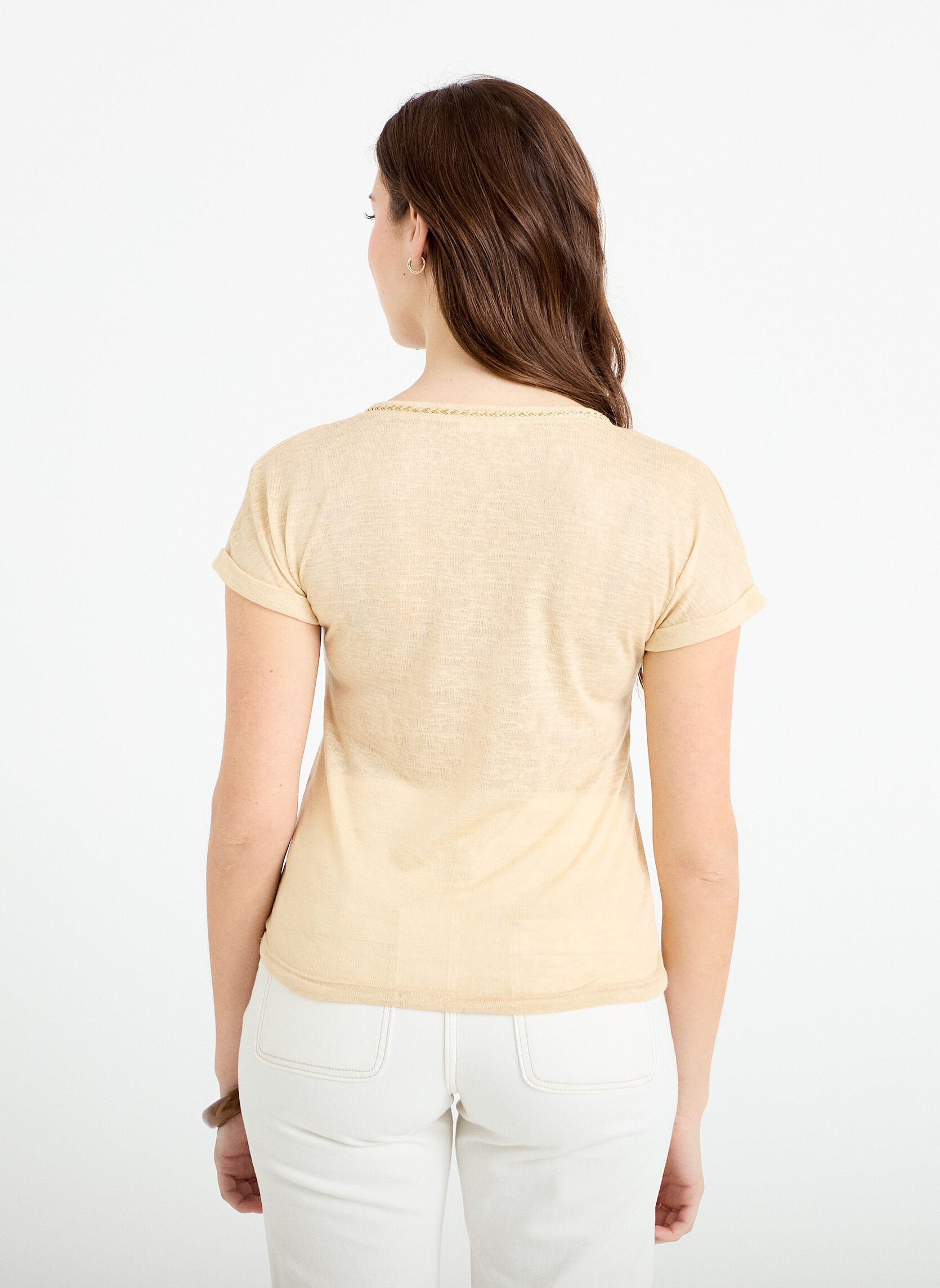 Tee-shirts KLINNOUV femme beige Cache Cache Tee-shirts KLINNOUV femme beige Beige