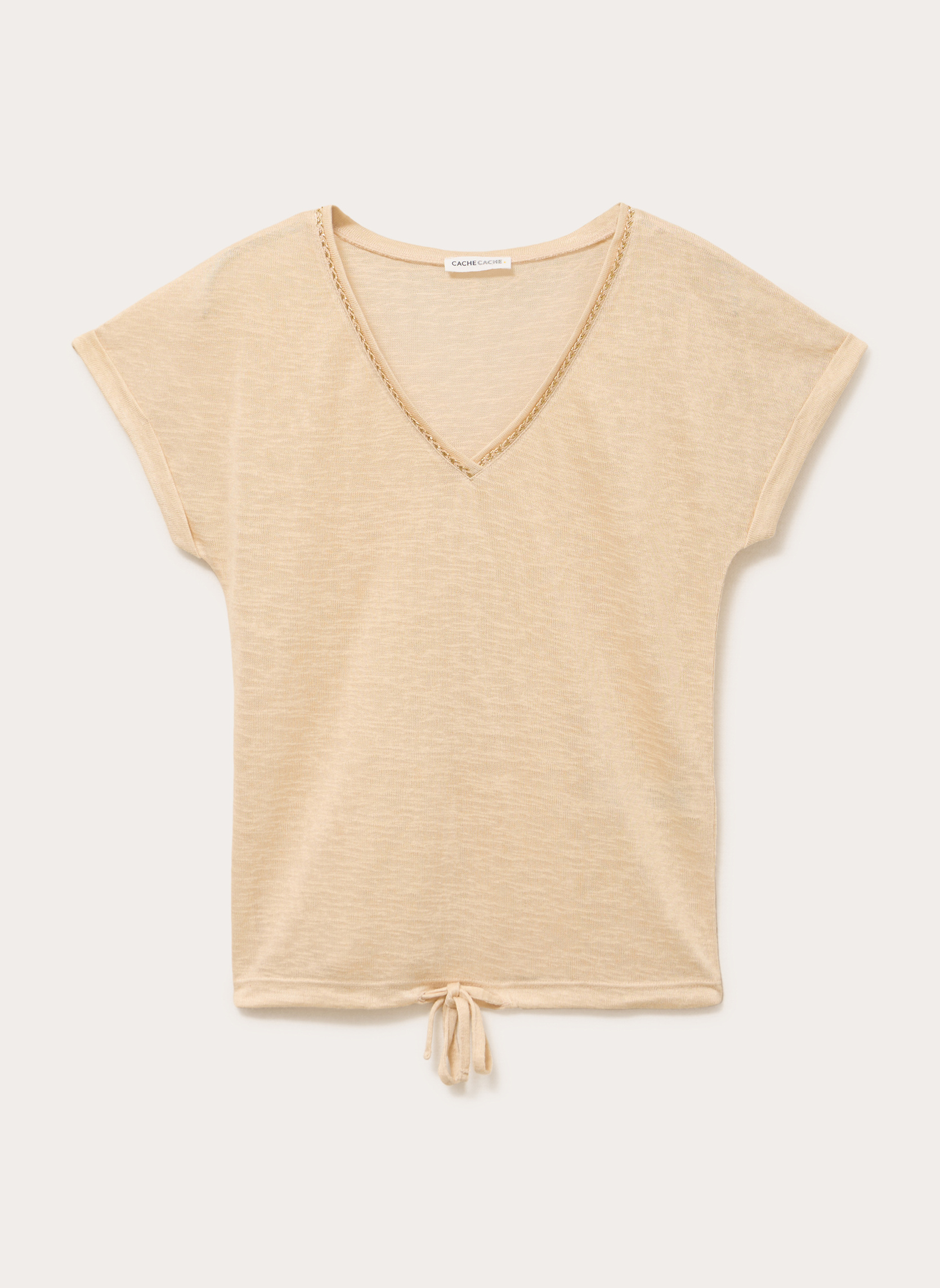 Tee-shirts KLINNOUV femme beige Cache Cache Tee-shirts KLINNOUV femme beige Beige