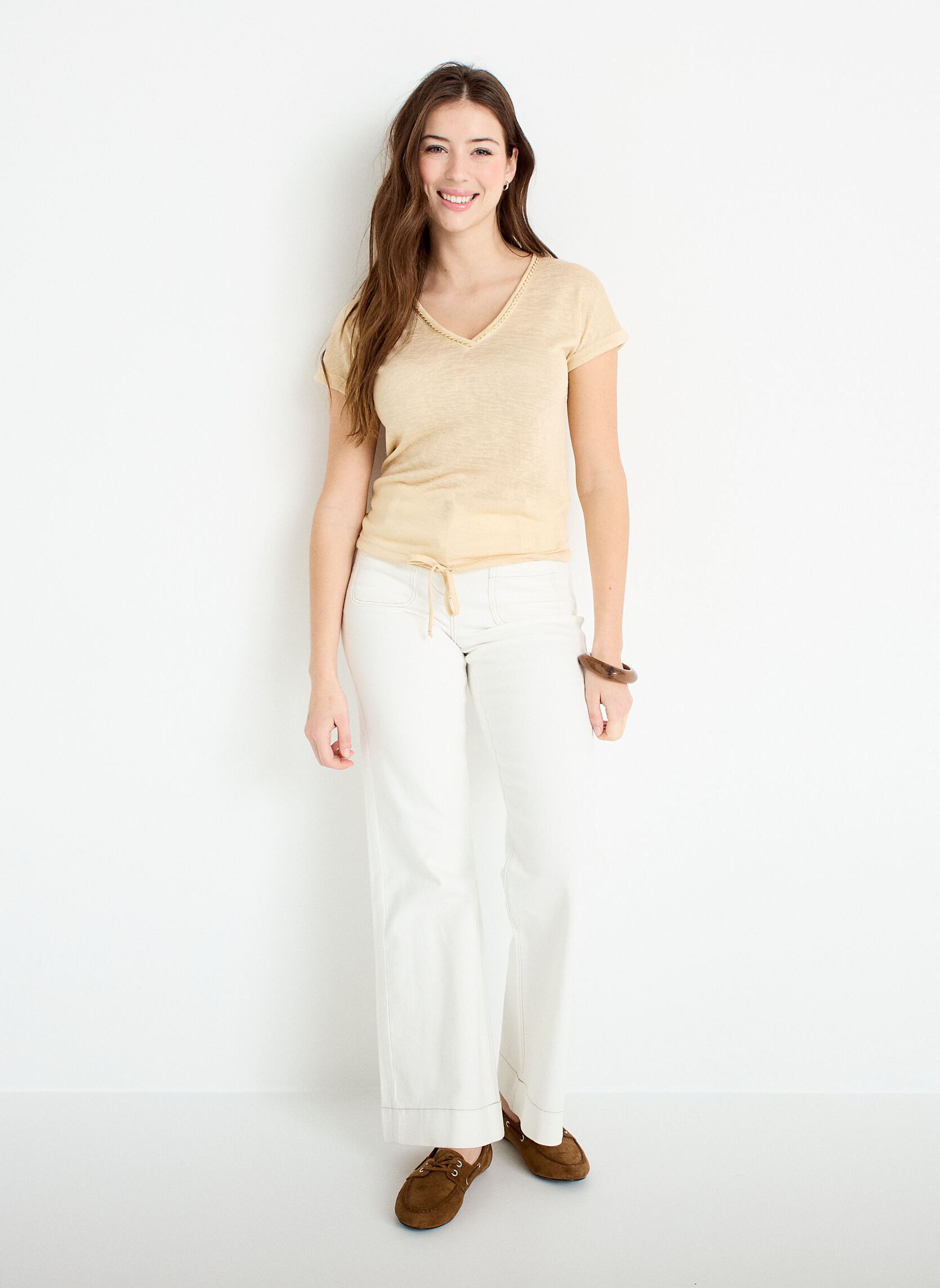 Tee-shirts KLINNOUV femme beige Cache Cache Tee-shirts KLINNOUV femme beige Beige