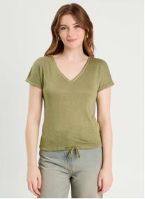 Tee-shirts KLINNOUV femme vert Cache Cache Tee-shirts KLINNOUV femme vert Kaki