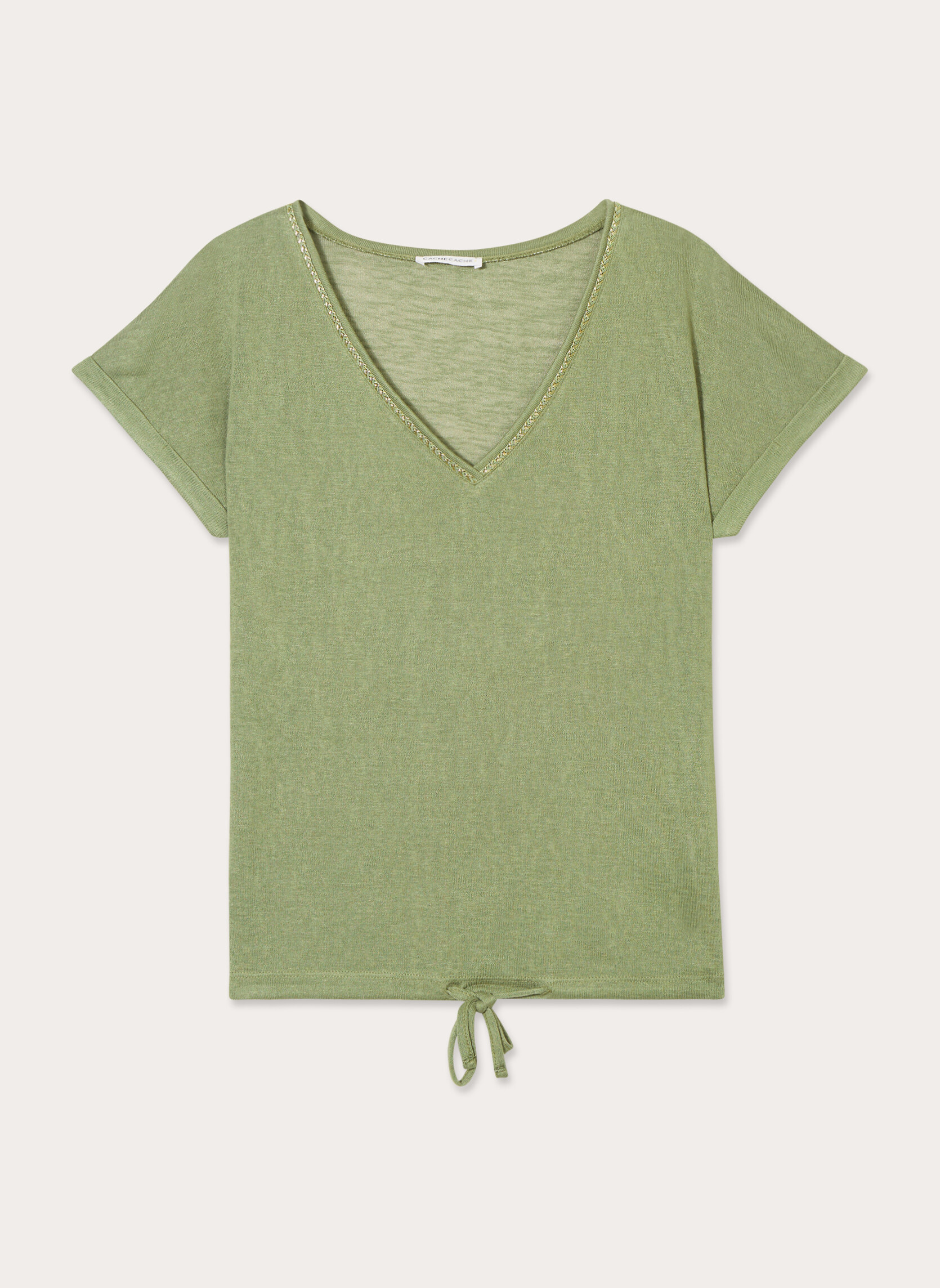 Tee-shirts KLINNOUV femme vert Cache Cache Tee-shirts KLINNOUV femme vert Kaki