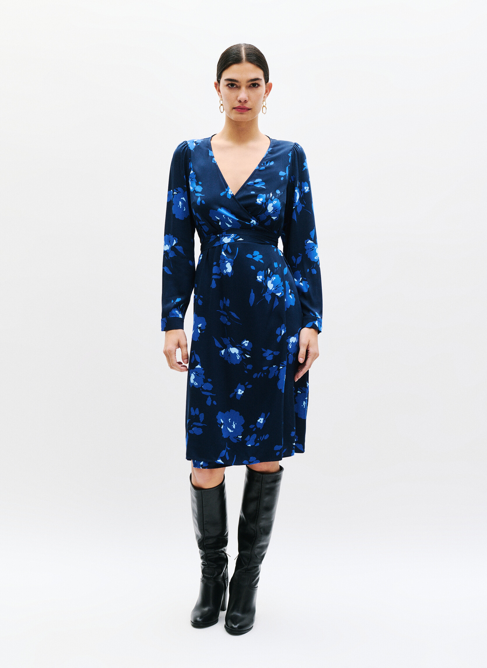 Robes 251R-RLENA femme bleu Caroll Robes 251R-RLENA femme bleu Bleu marine