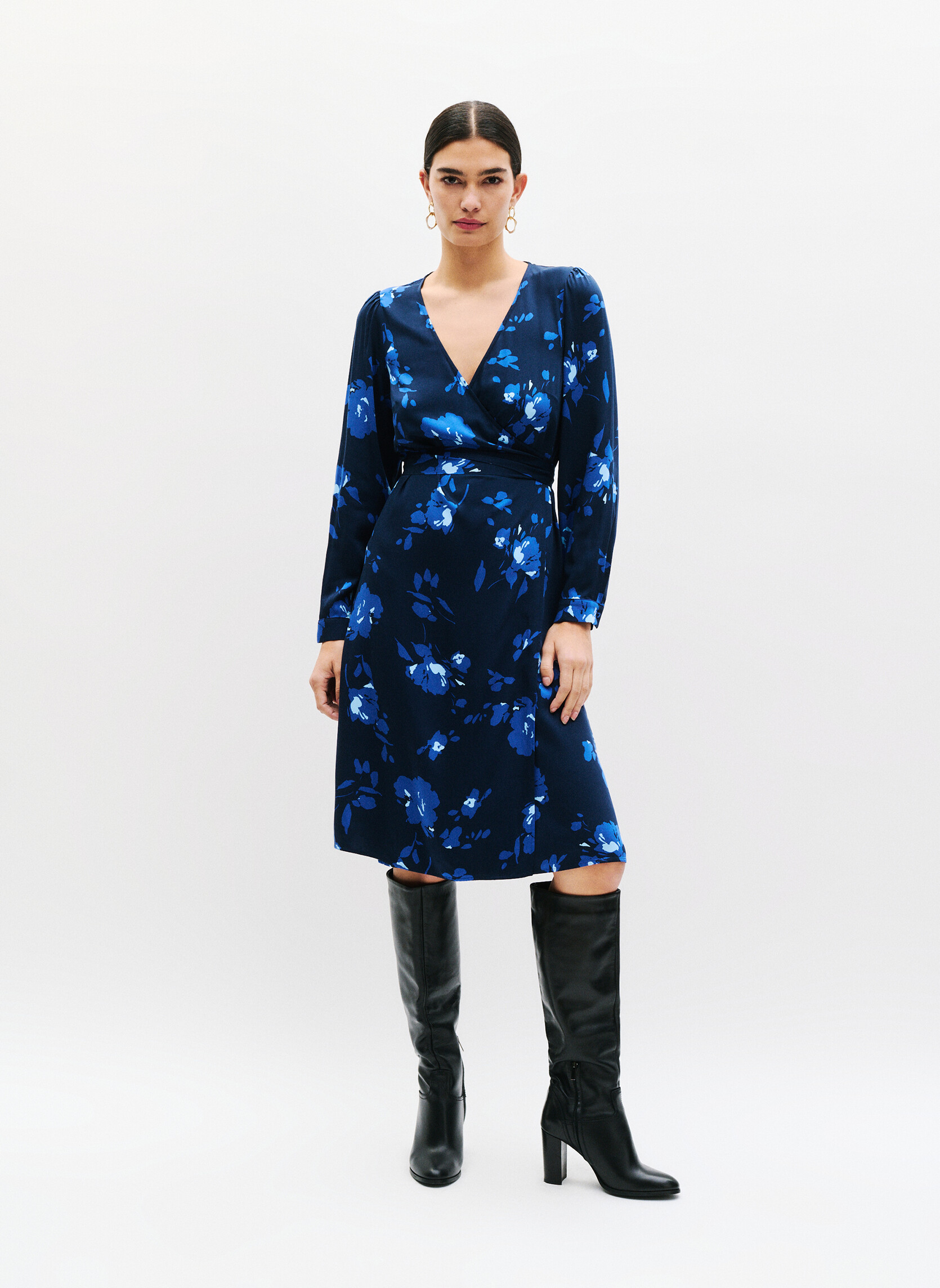 Robes 251R-RLENA femme bleu Caroll Robes 251R-RLENA femme bleu Bleu marine