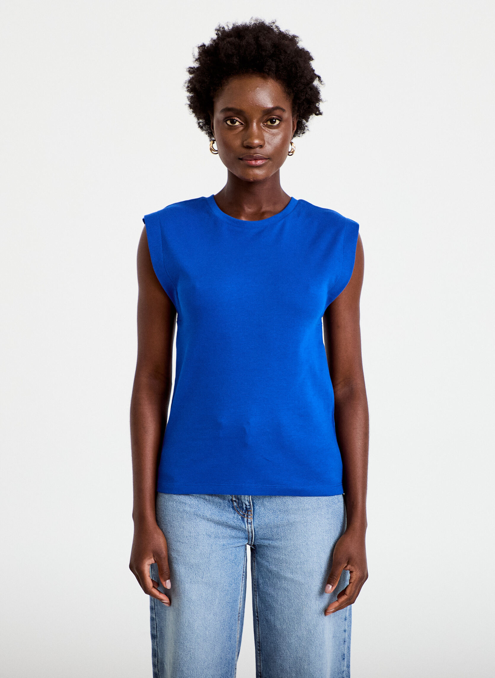 Débardeurs DSHOULDY femme bleu Cache Cache Débardeurs DSHOULDY femme bleu Bleu fluo