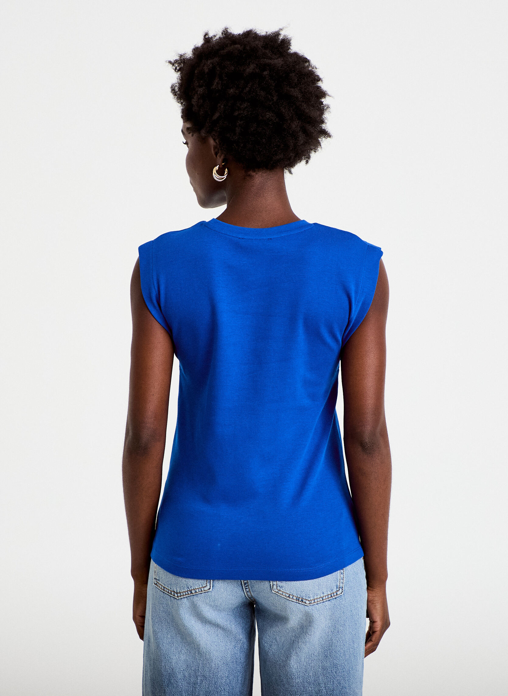 Débardeurs DSHOULDY femme bleu Cache Cache Débardeurs DSHOULDY femme bleu Bleu fluo