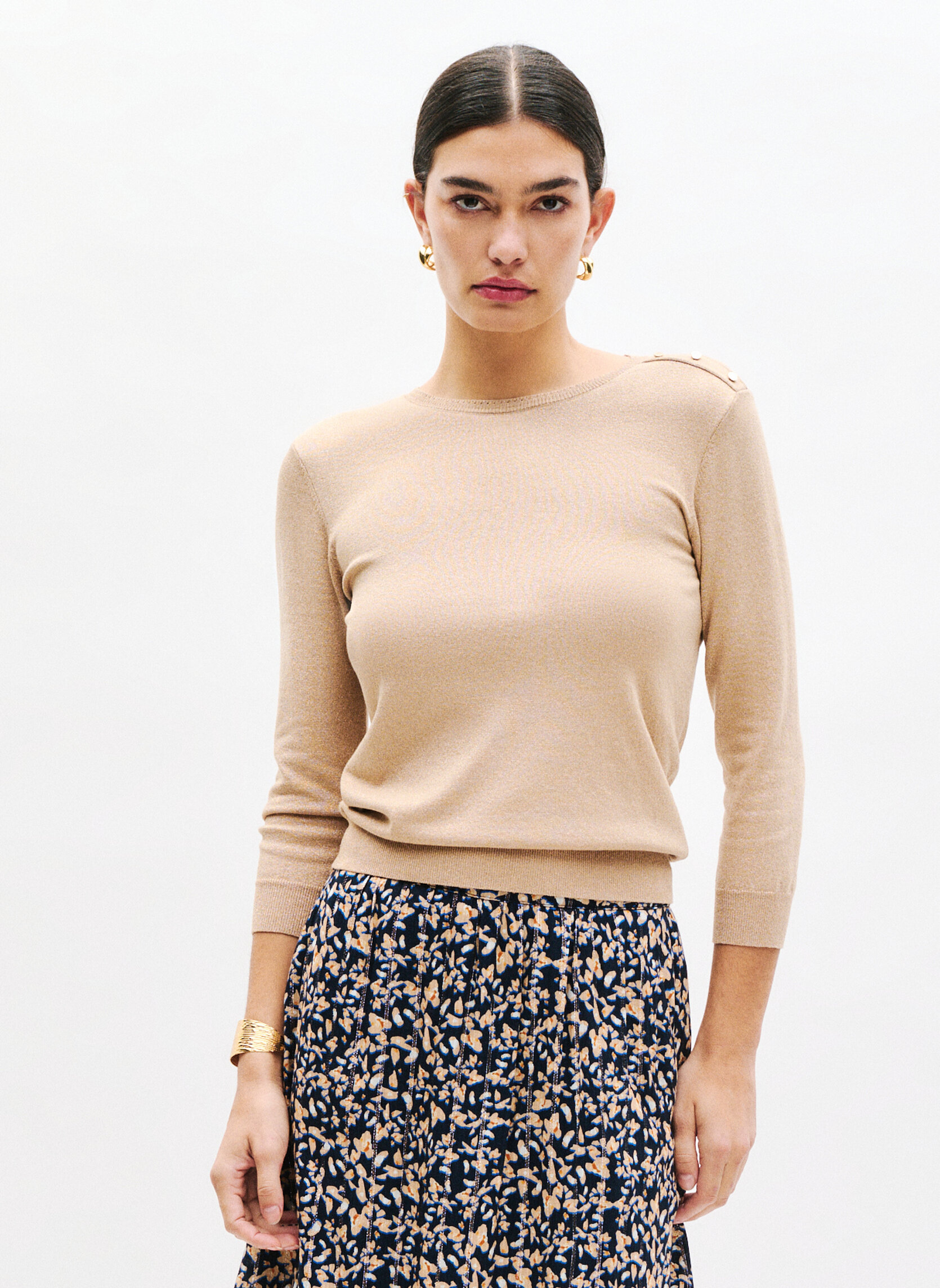 Pulls Pulls - 251K-MINNET femme beige Caroll Pulls Pulls - 251K-MINNET femme beige Beige