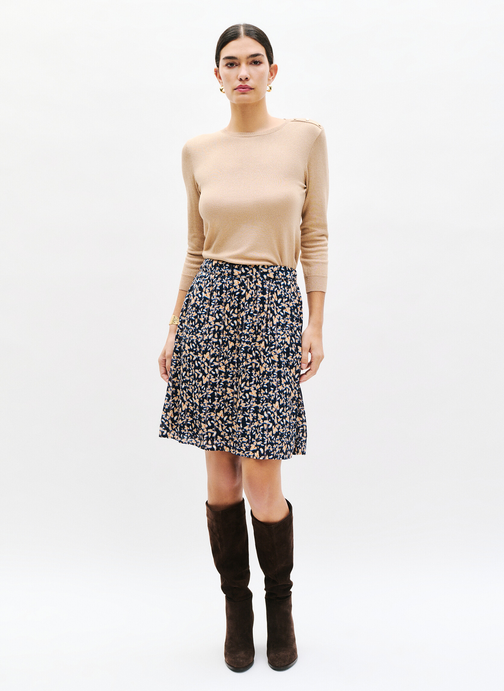 Pulls Pulls - 251K-MINNET femme beige Caroll Pulls Pulls - 251K-MINNET femme beige Beige