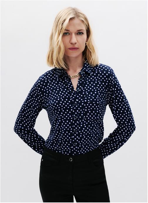 Caroll Chemises T-shirts - 251T-TALBA5 femme bleu